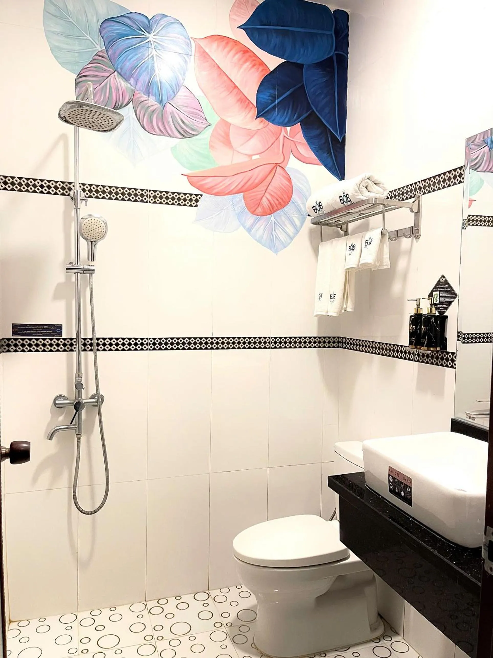 Shower in B.O.B Hotel