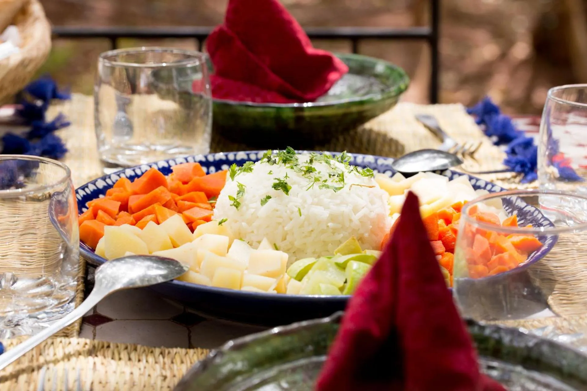 Restaurant/places to eat in Ecolodge La Palmeraie