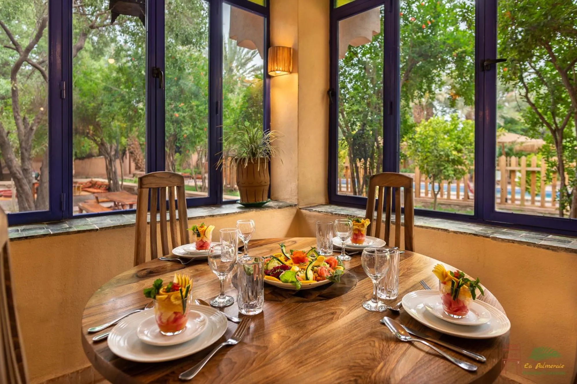 Restaurant/places to eat in Ecolodge La Palmeraie