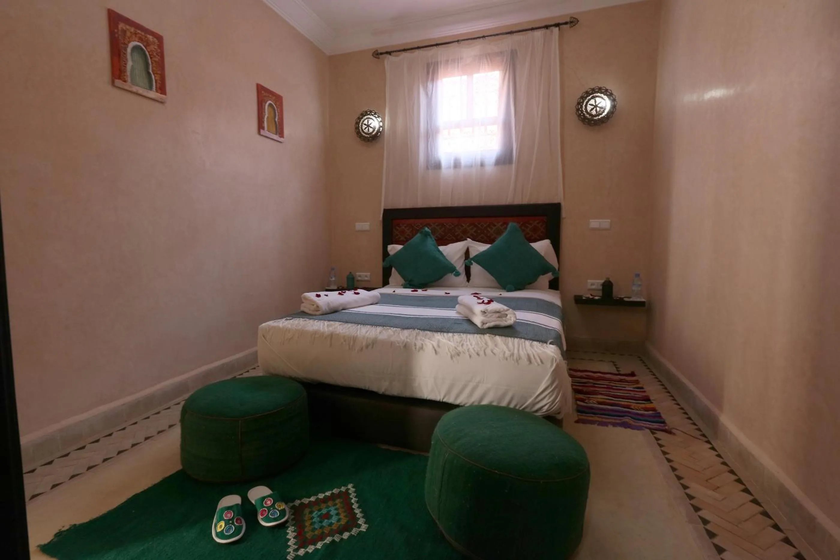 Bed in Riad Elite