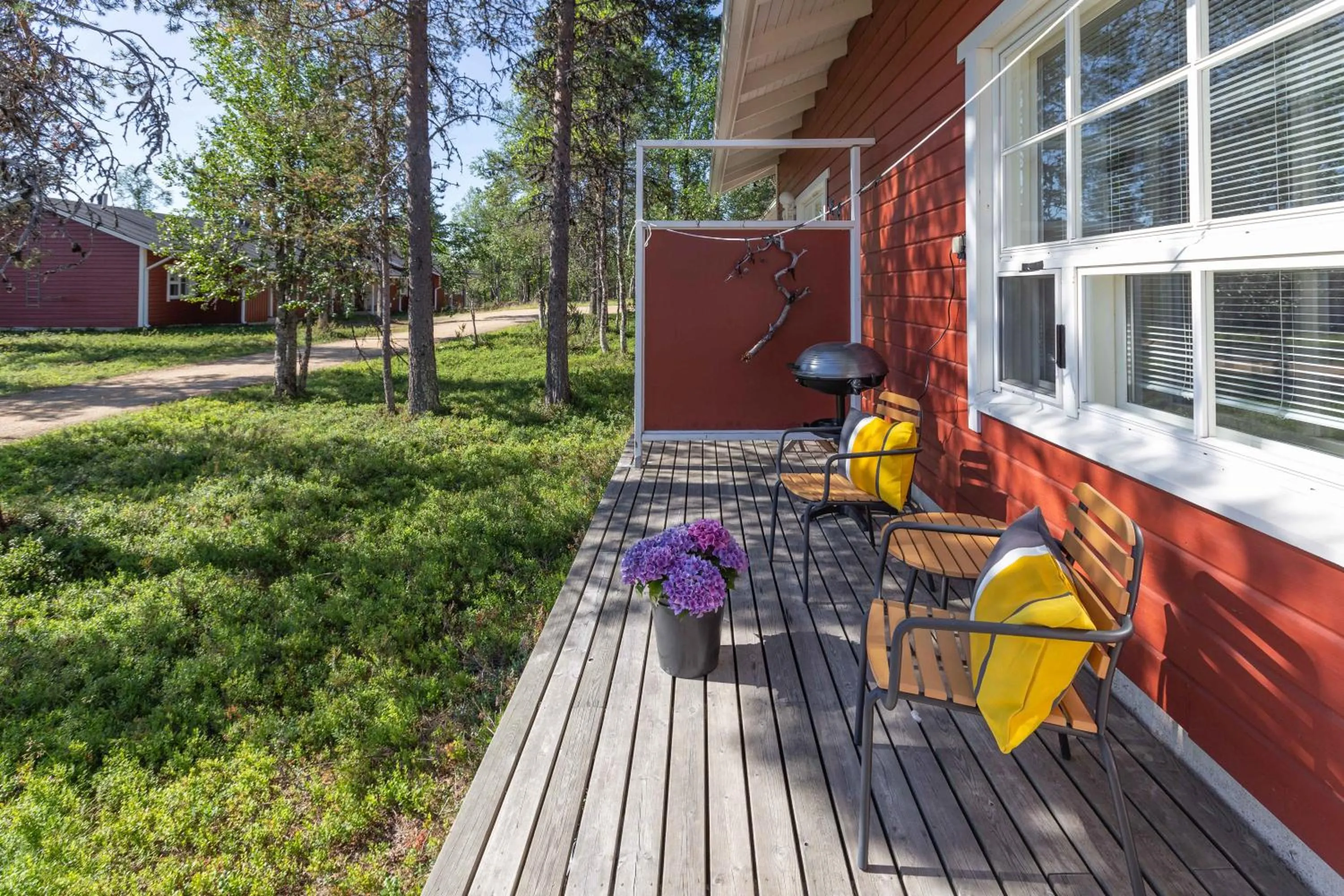 Patio in Kuukkeli Apartments Saarisatu ja Urupää