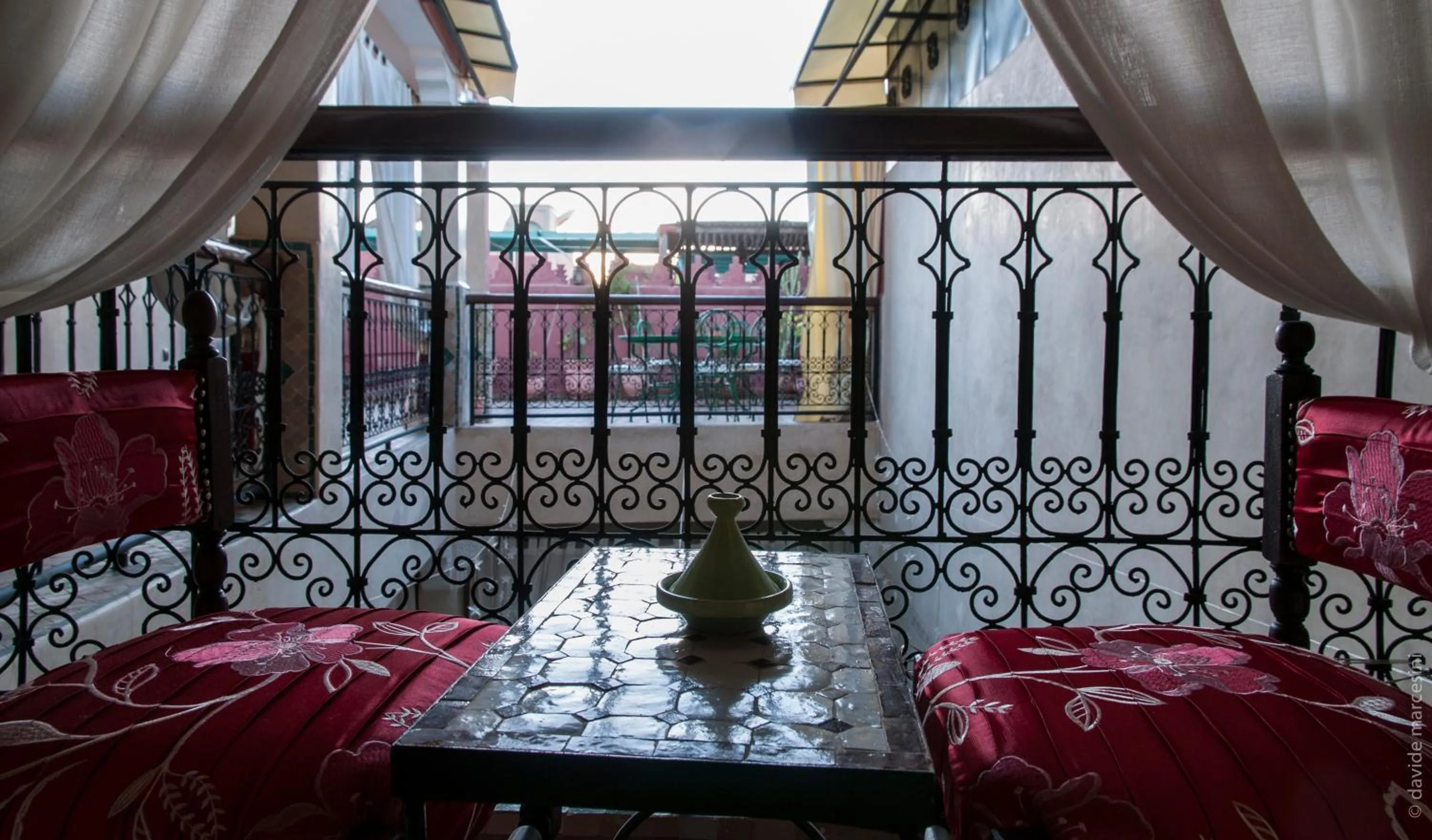 Balcony/Terrace in Riad Bab Tilila