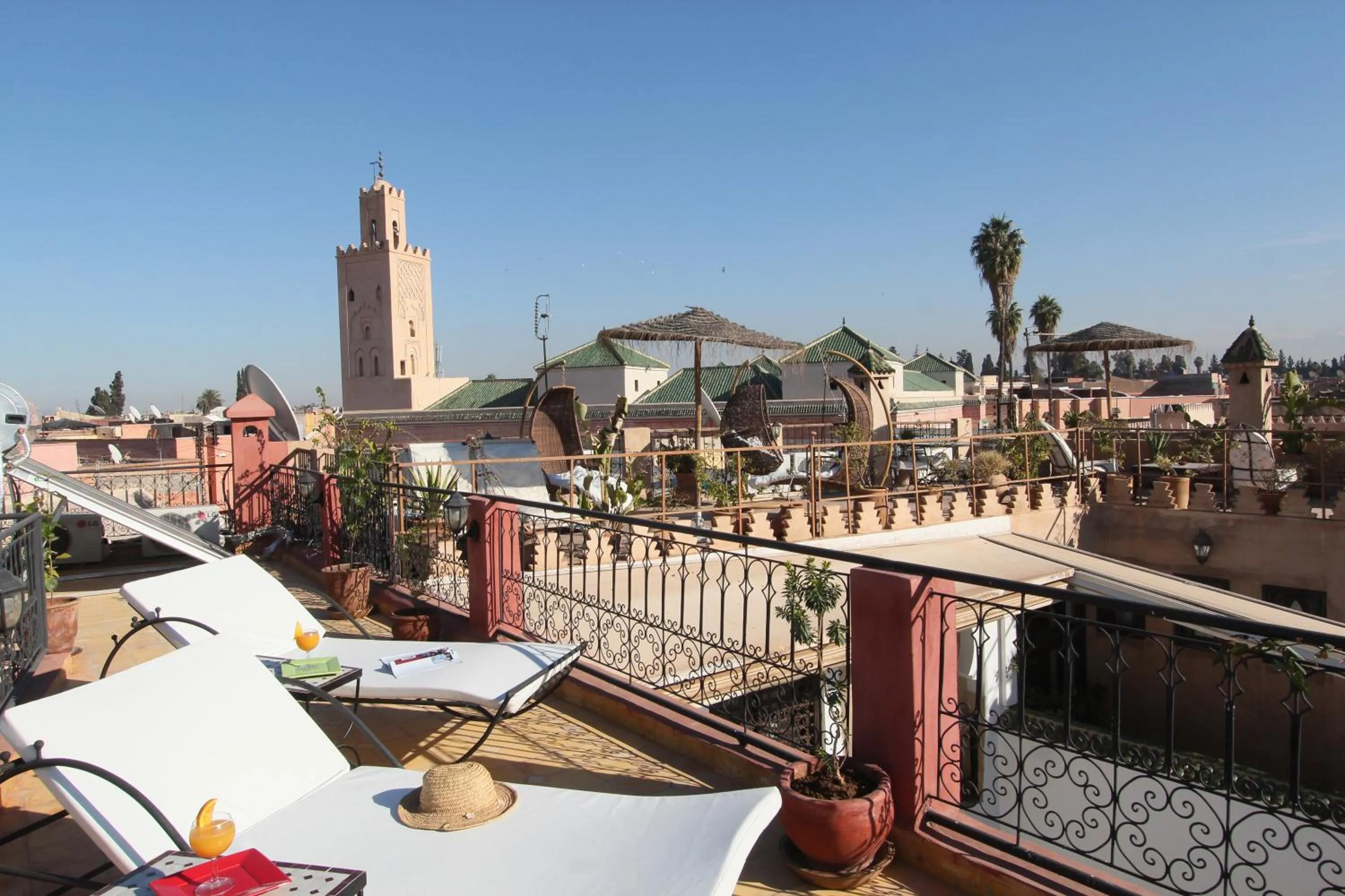 Bird's eye view in Riad Bab Tilila