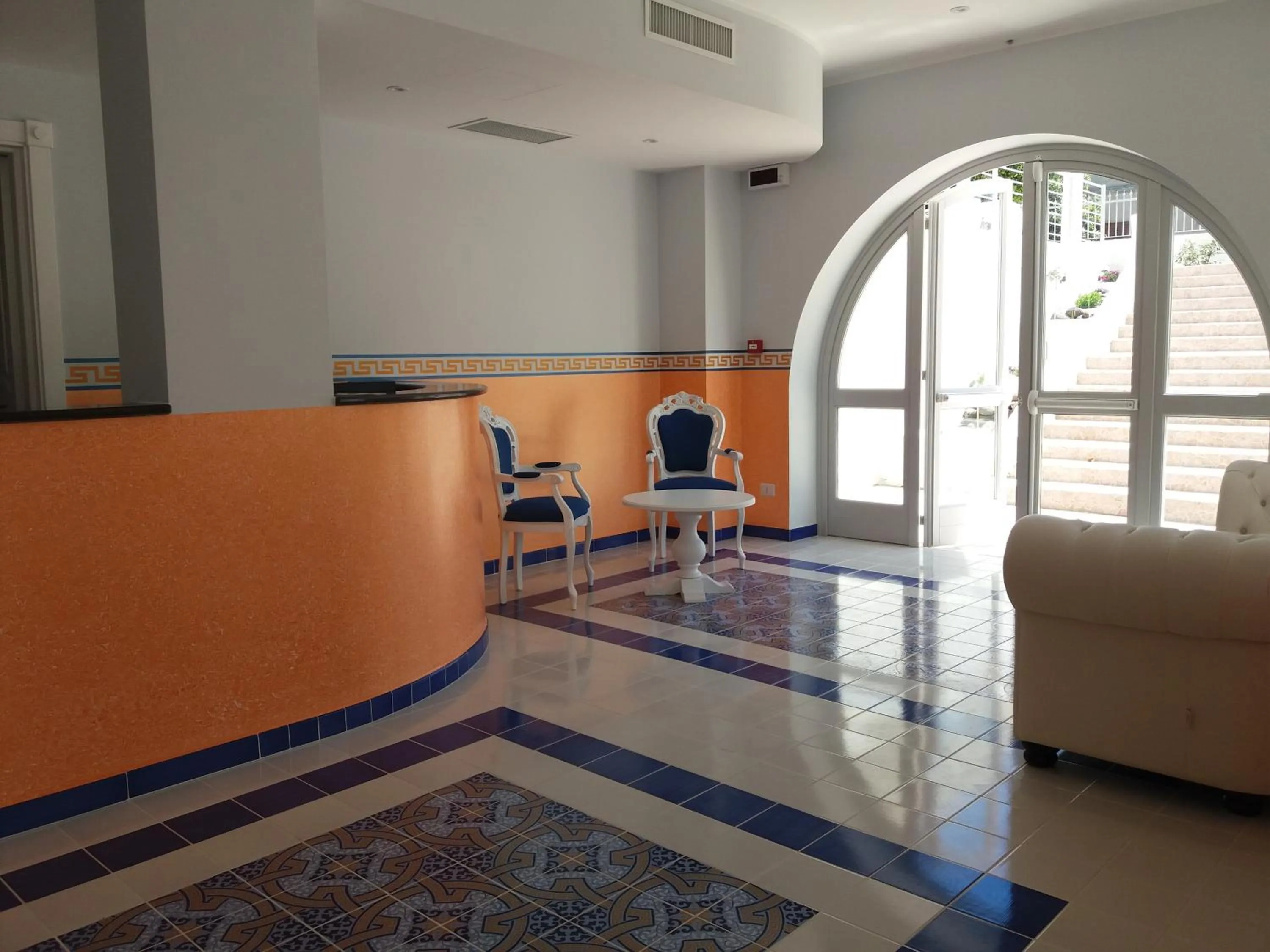 Lobby or reception in Odysseus Hotel