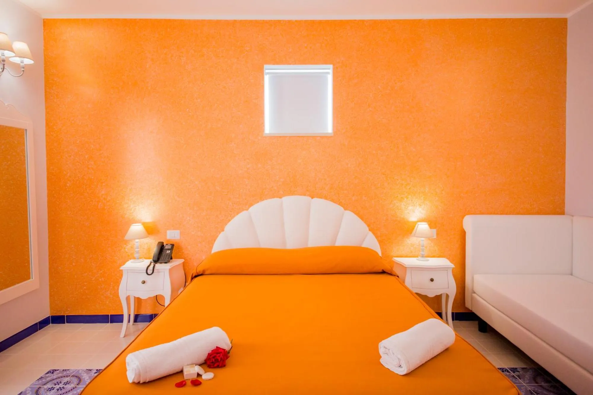 Bed in Odysseus Hotel