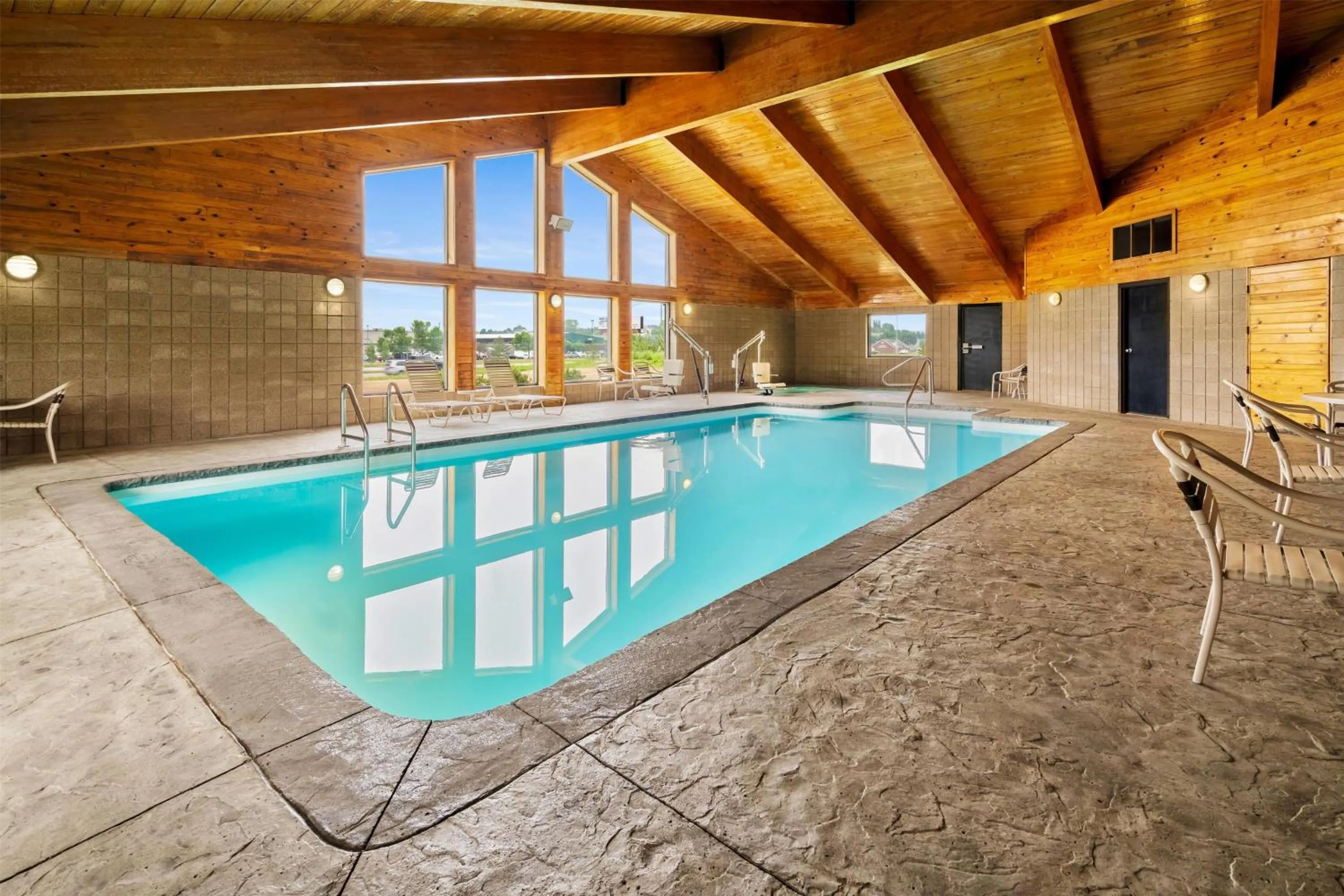 Pool view in AmericInn by Wyndham Bismarck
