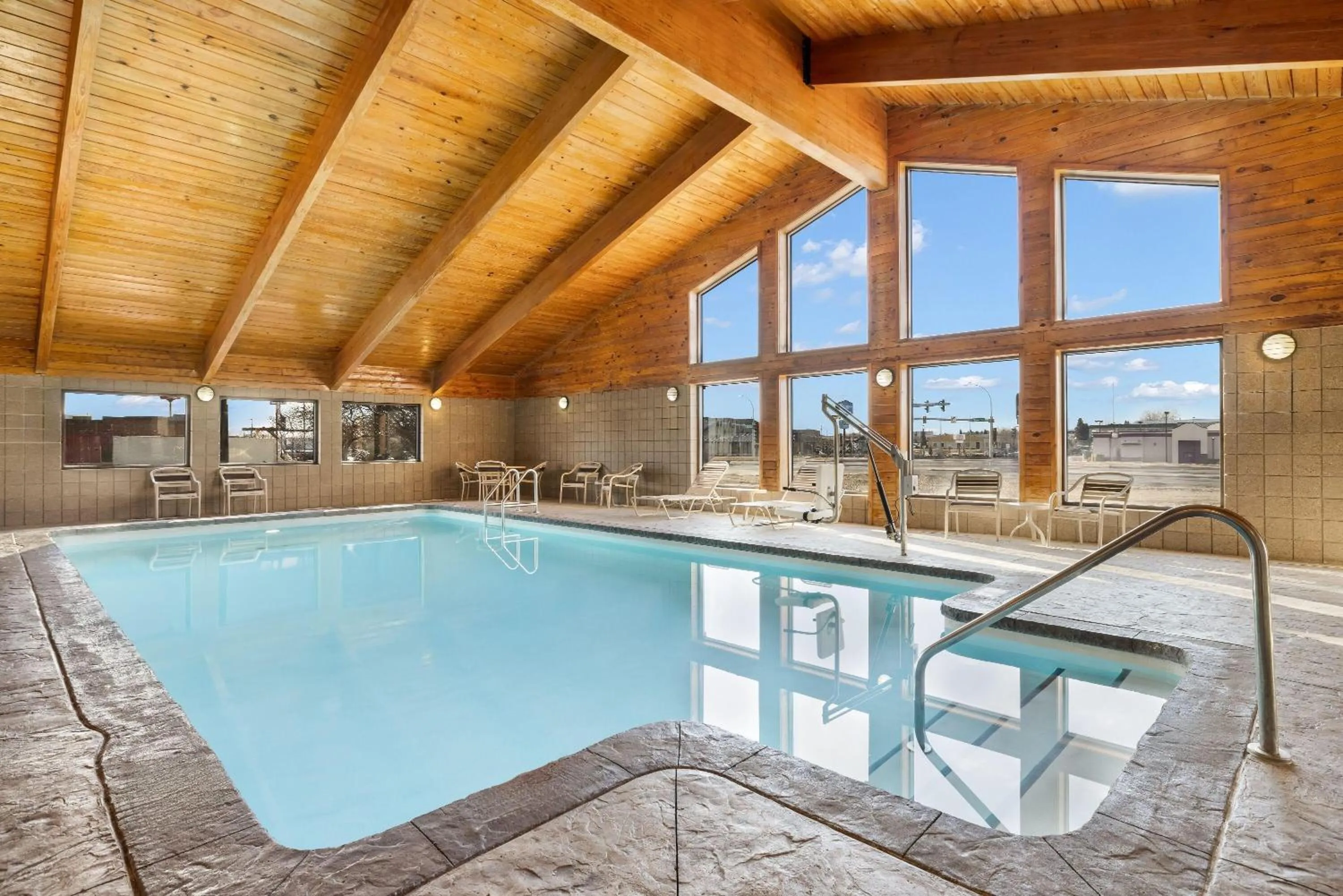 Swimming pool in AmericInn by Wyndham Bismarck