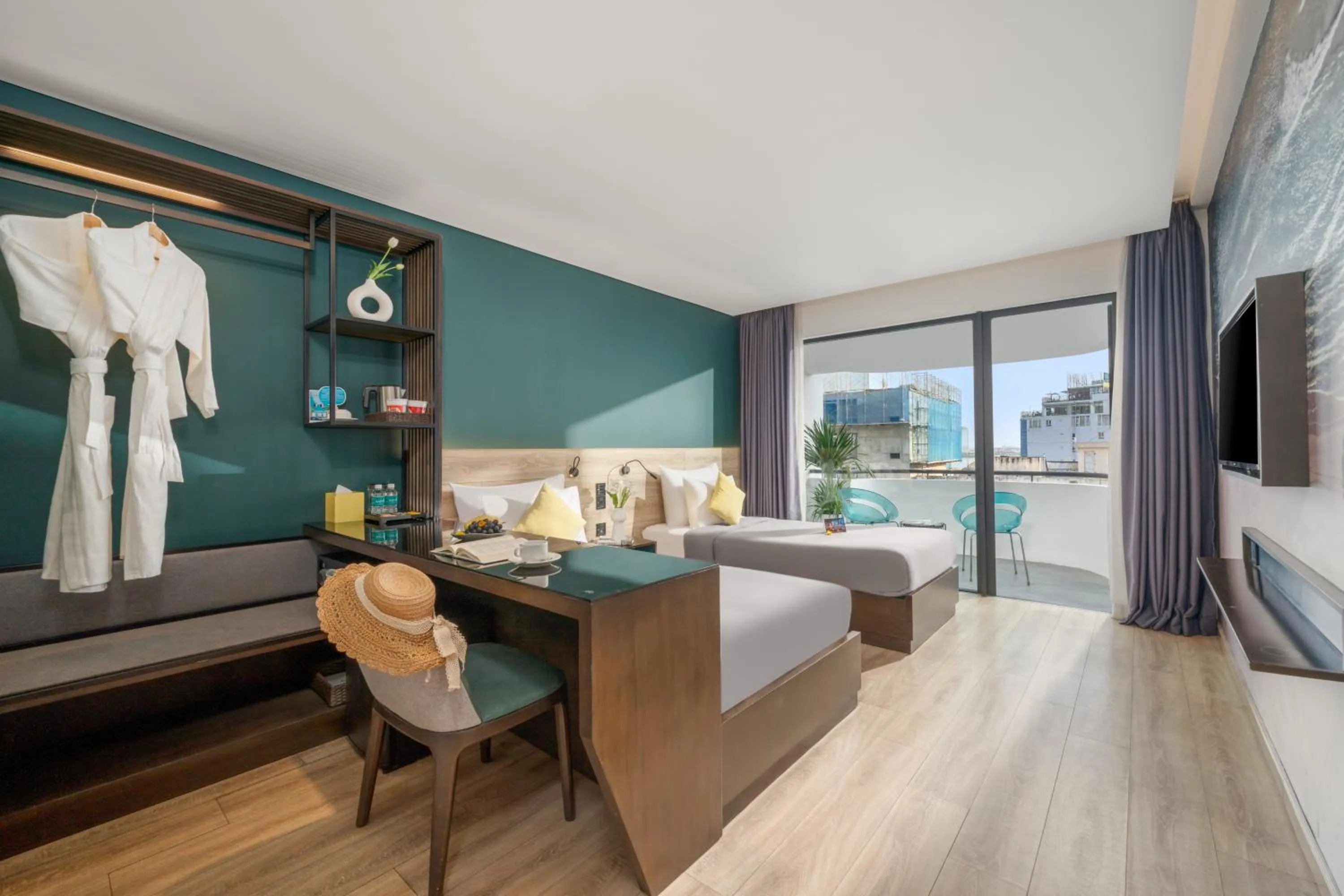 Bed in Satya Da Nang Hotel Han Market