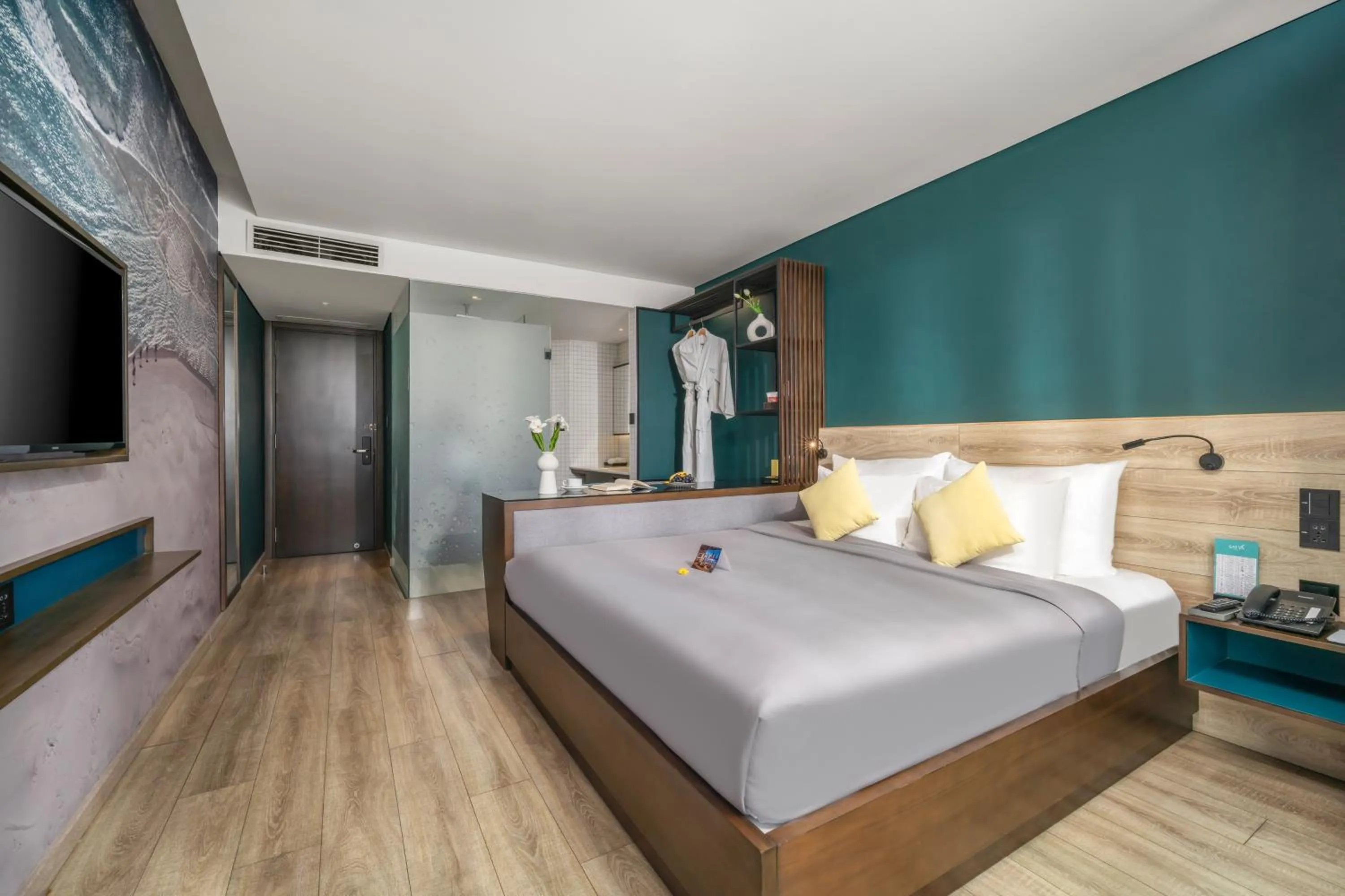 Bed in Satya Da Nang Hotel Han Market