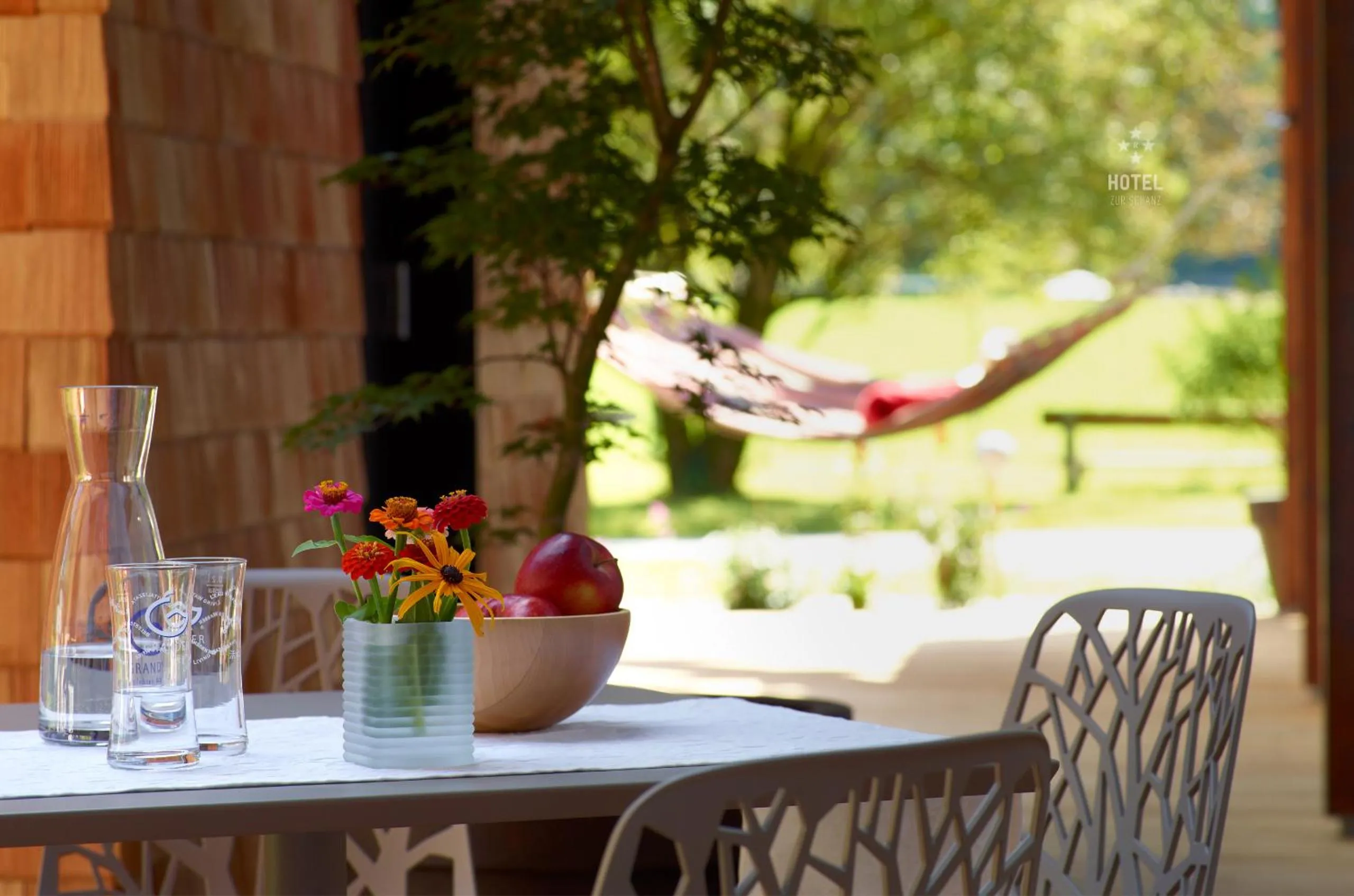 Garden in Hotel B&B "Zur Schanz"