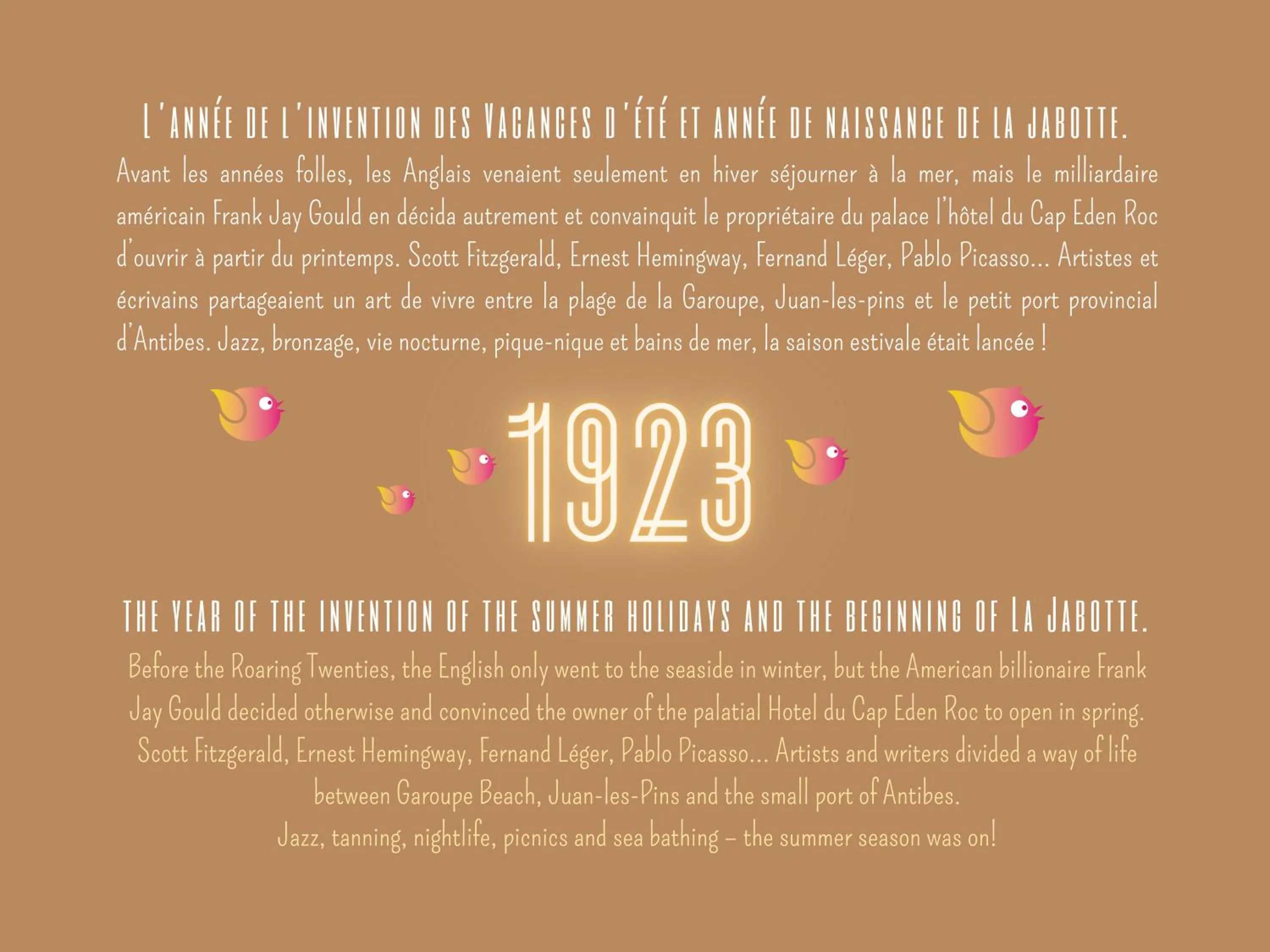 Text overlay in La Jabotte