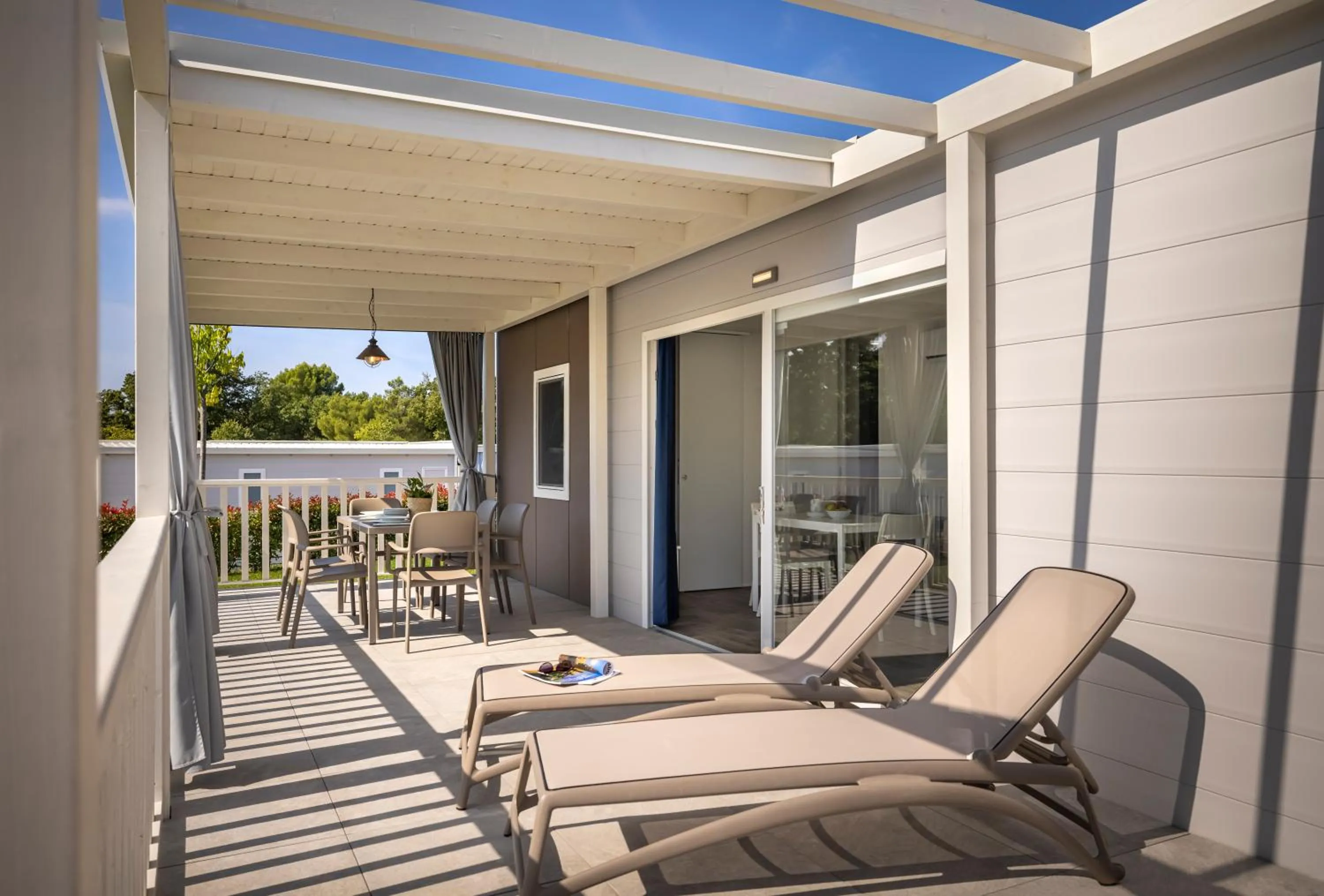 Balcony/Terrace in Maistra Camping Valkanela Mobile homes