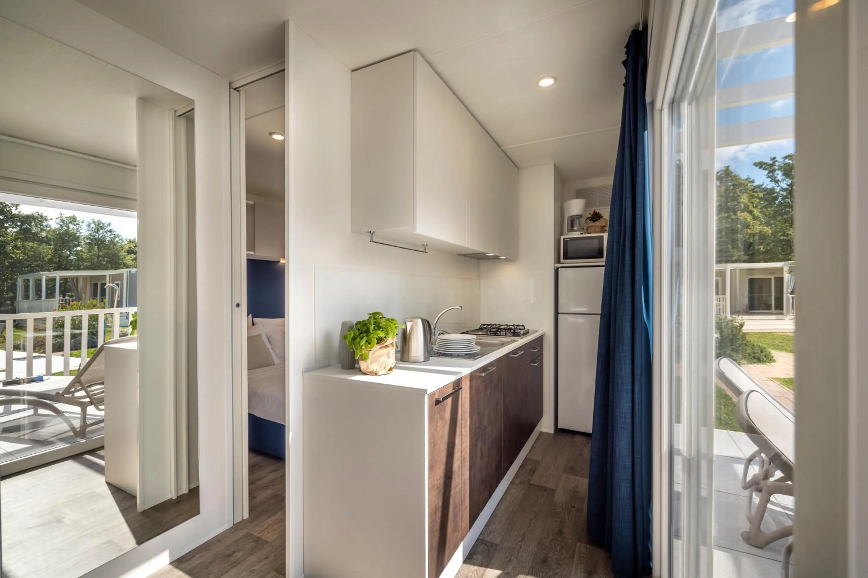 Kitchen or kitchenette in Maistra Camping Valkanela Mobile homes