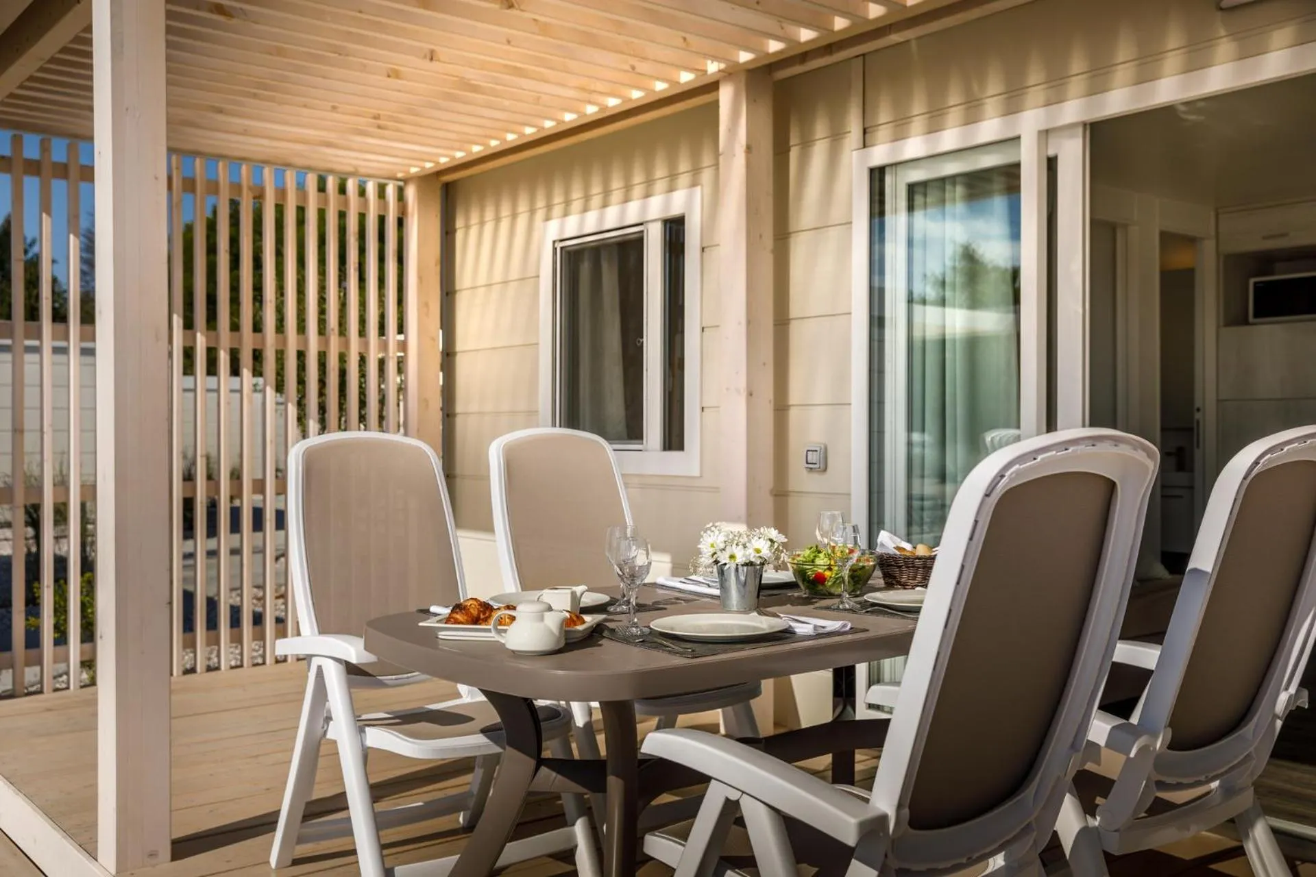 Balcony/Terrace in Maistra Camping Valkanela Mobile homes