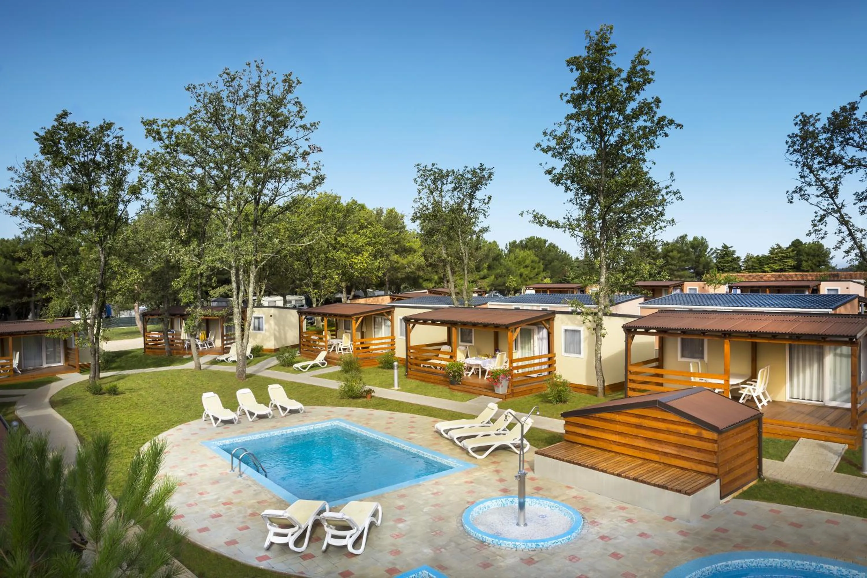 Swimming pool in Maistra Camping Valkanela Mobile homes