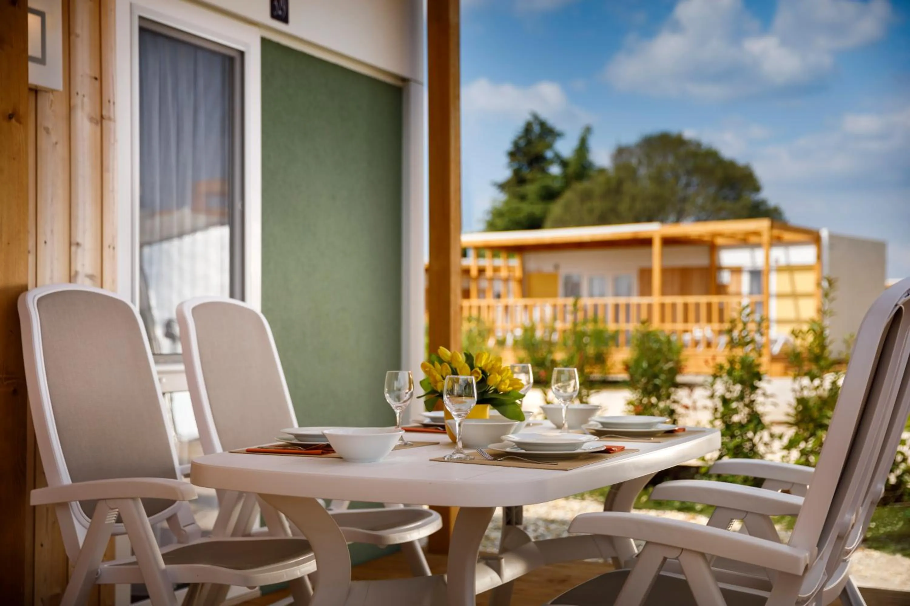 Balcony/Terrace in Maistra Camping Polari Mobile homes