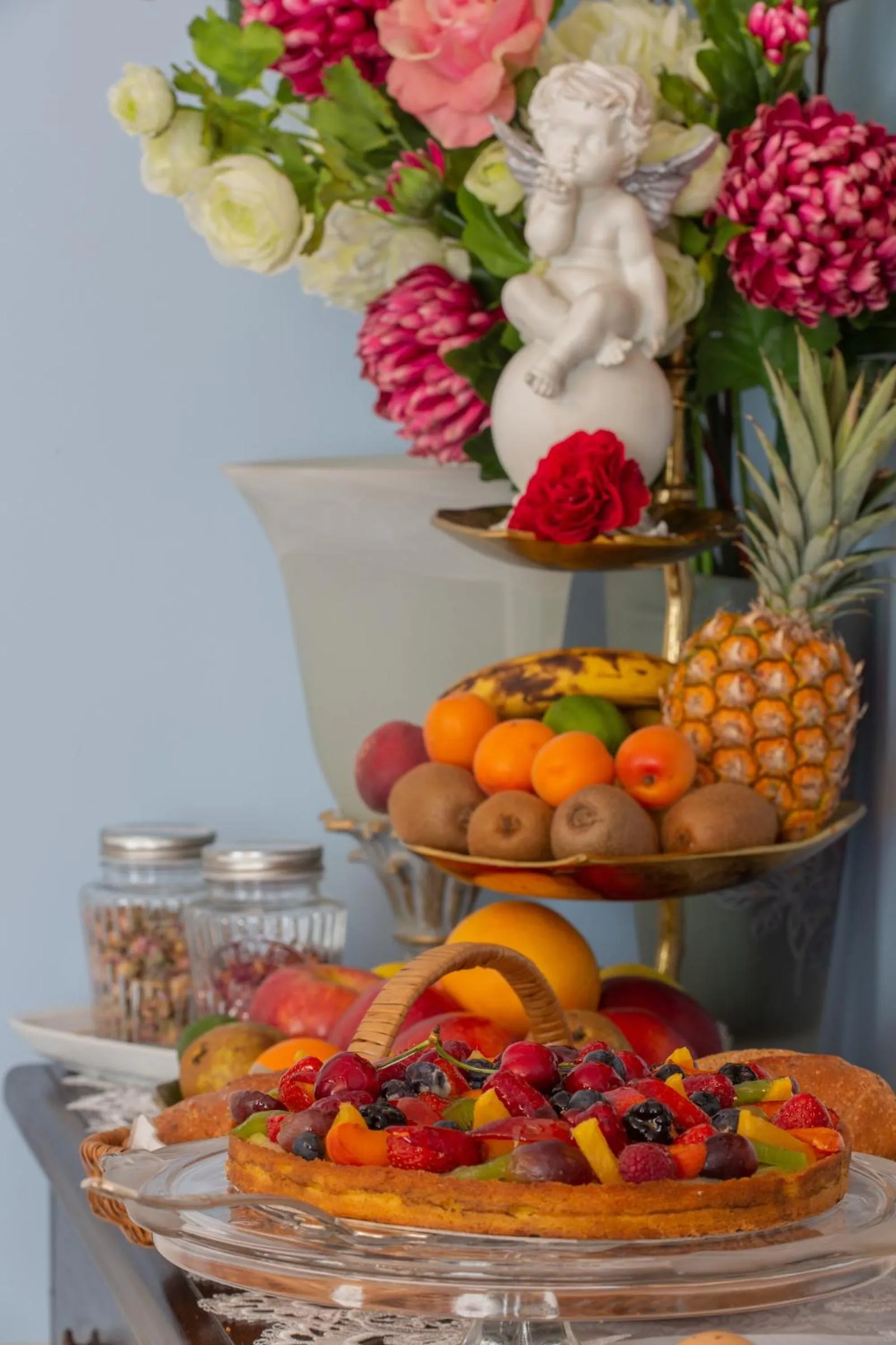Food close-up in Maison d'hôtes de charme La Rose de Ducey près du Mont Saint Michel