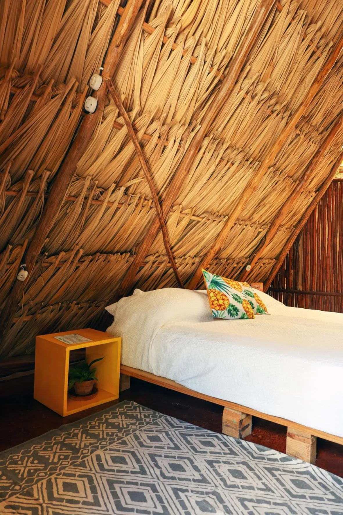 Bed in El Búho Bacalar Eco-Cabañas Hostal