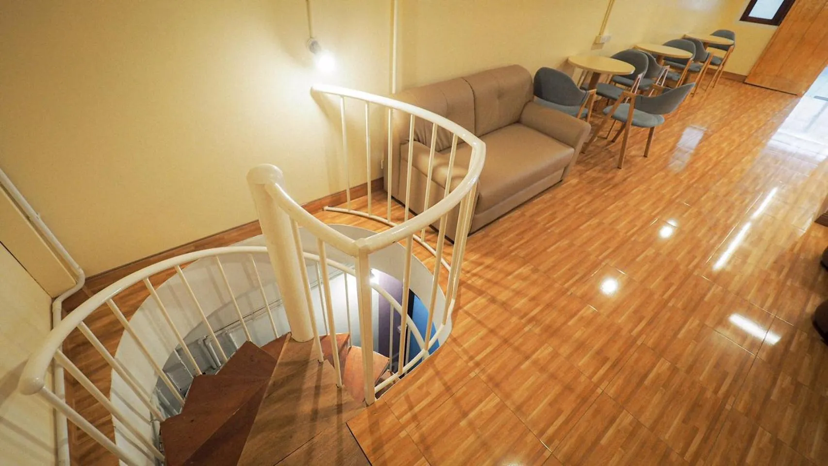 Living room in I-Sleep Silom Hostel