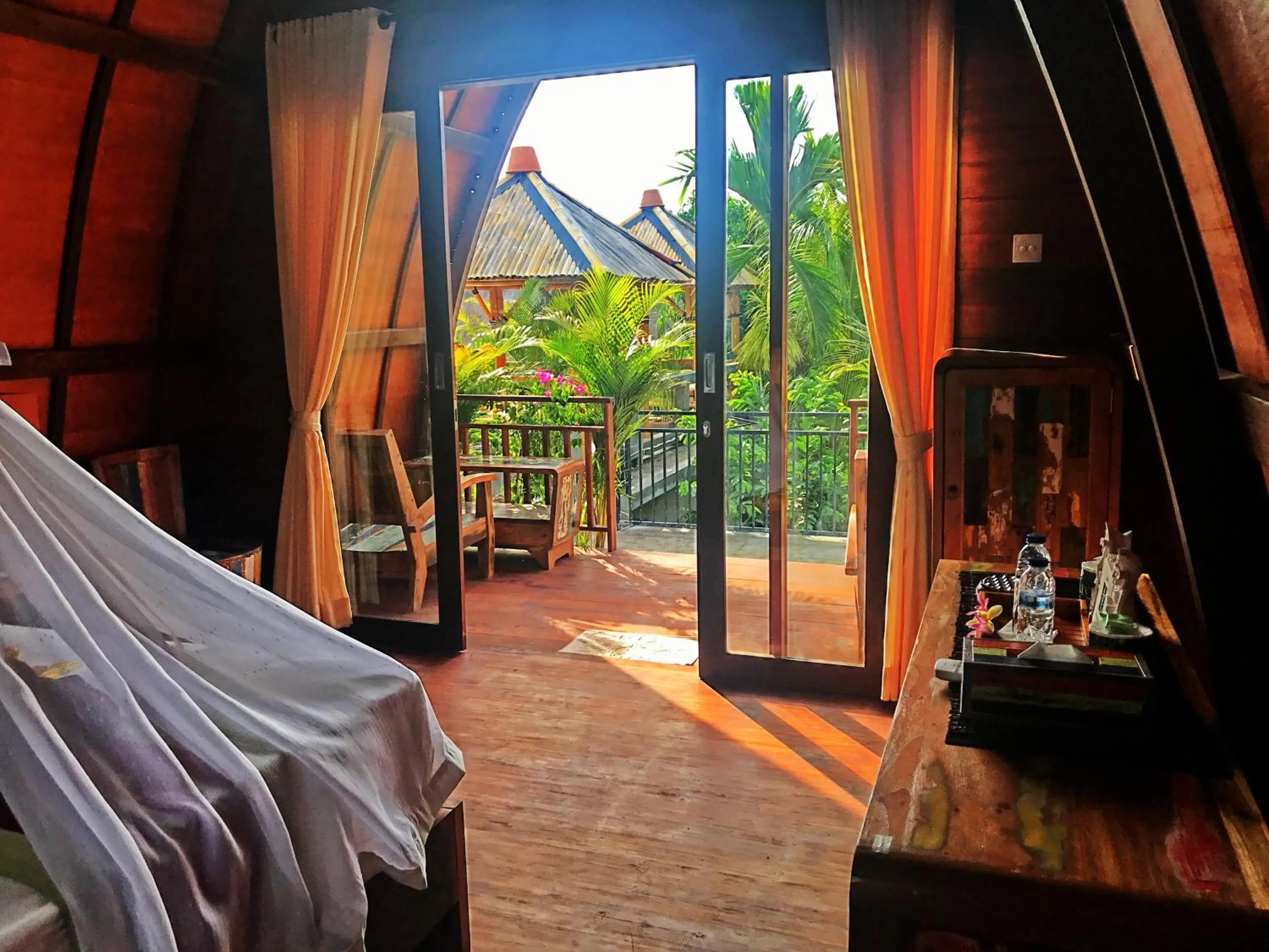 Bed in Balangan Sea View Bungalow