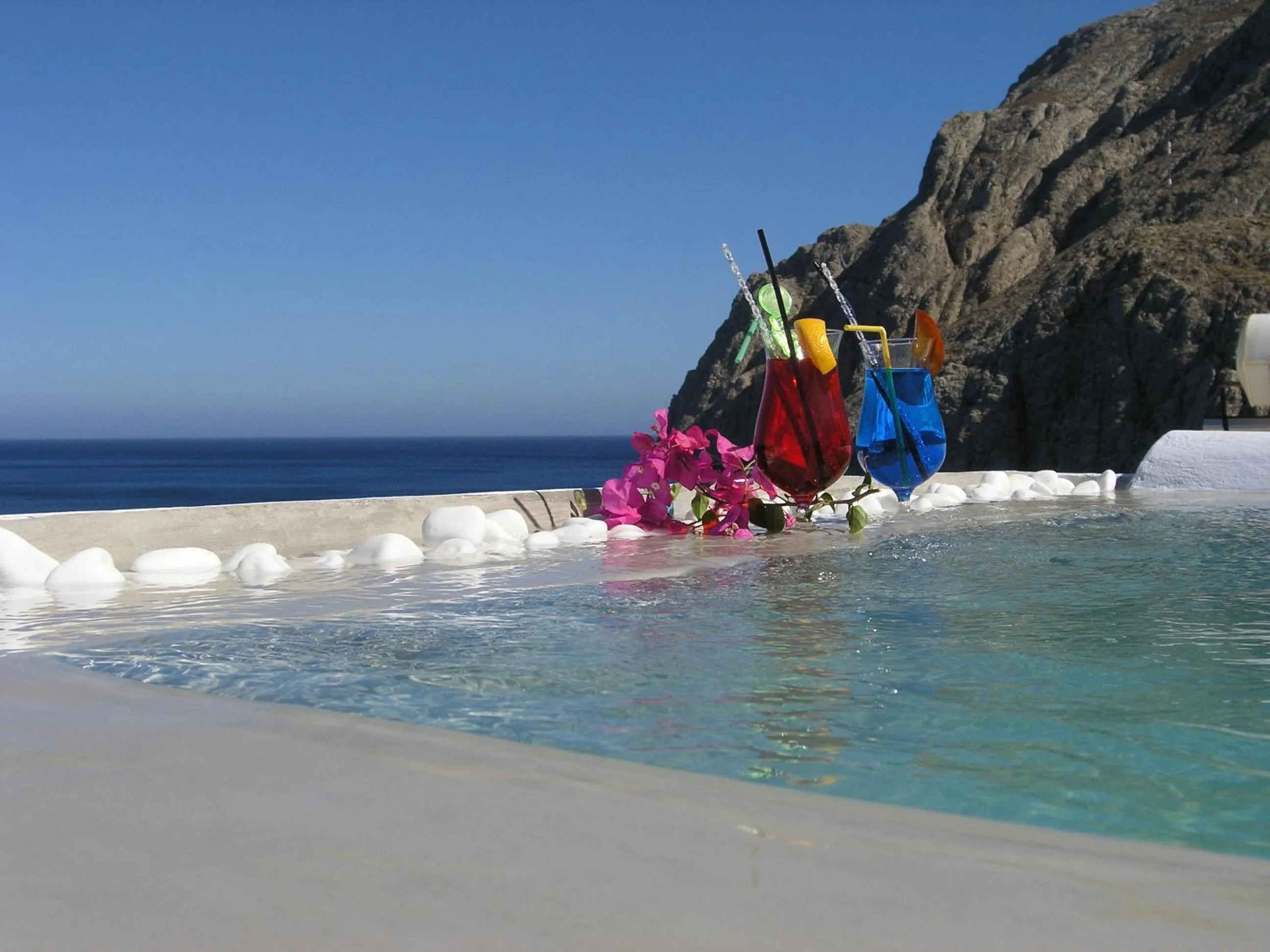 Swimming pool in Blue Waves Suites & Apartments