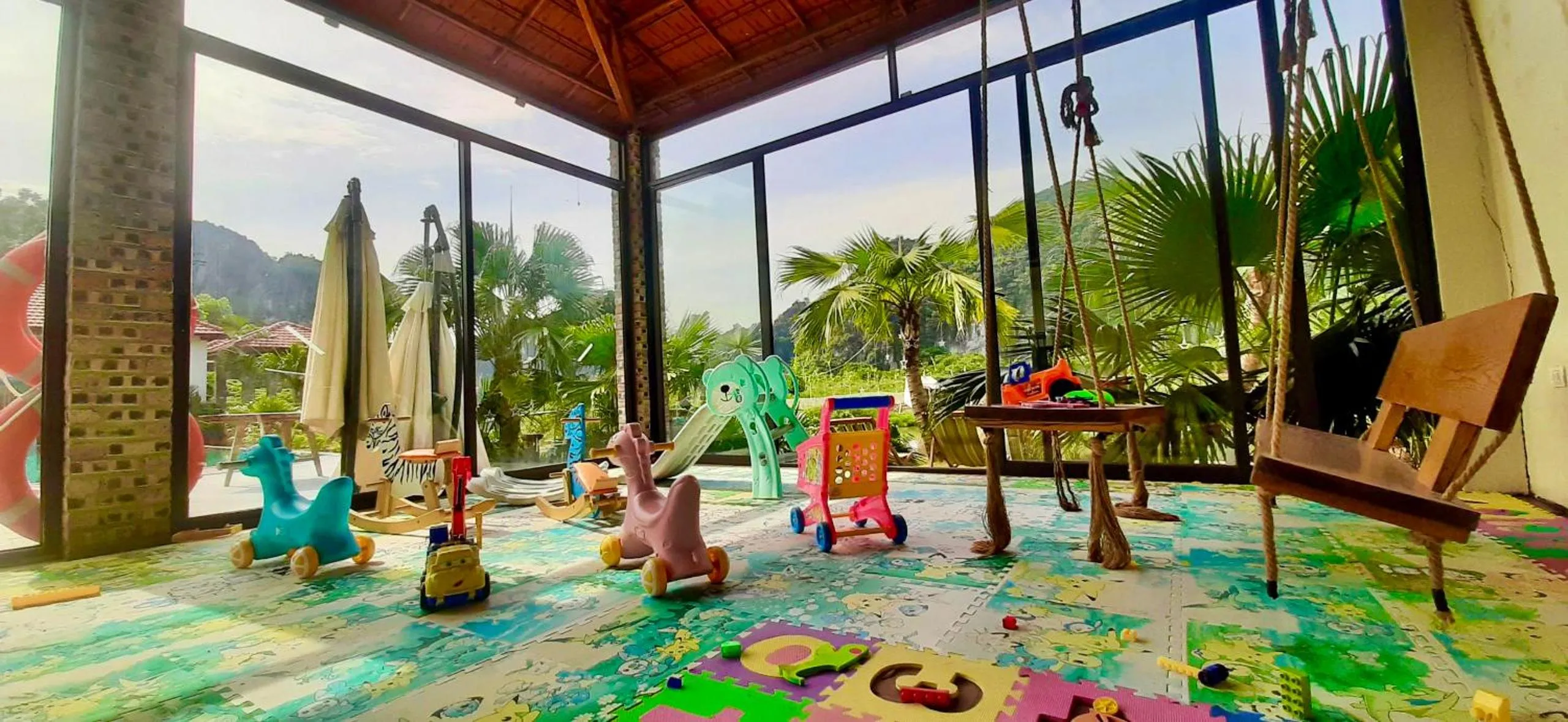Children play ground in Tam Coc La Montagne Resort & Spa Ninh Binh