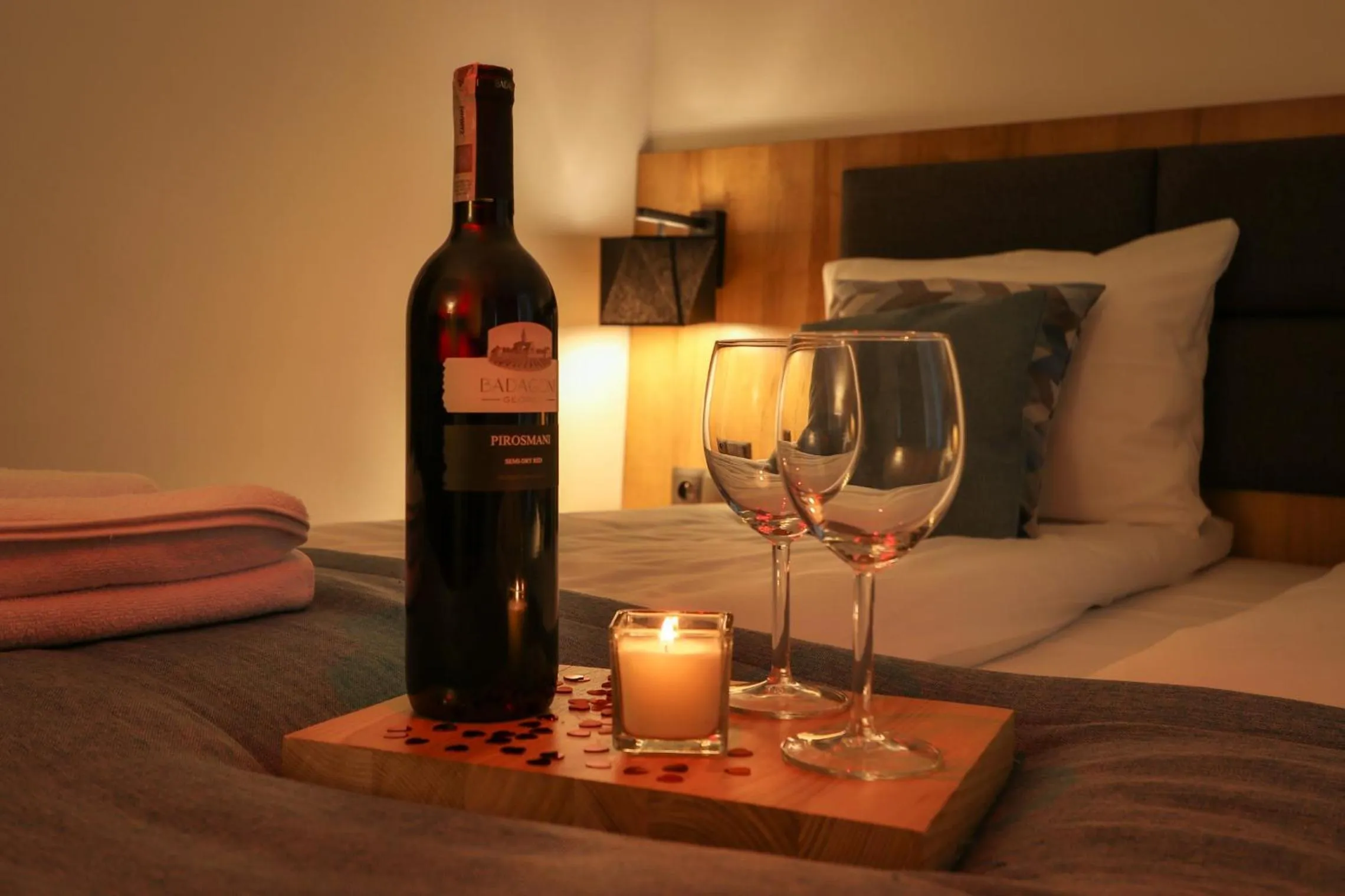 Alcoholic drinks, Bed in Malinowy Potok