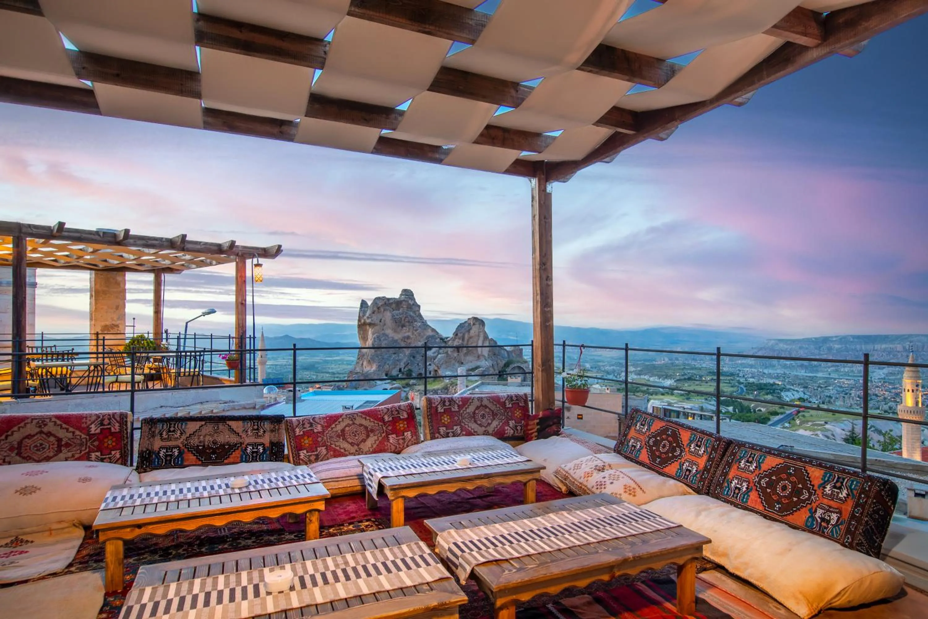 Balcony/Terrace, Bed in The Rupestral House Hotel
