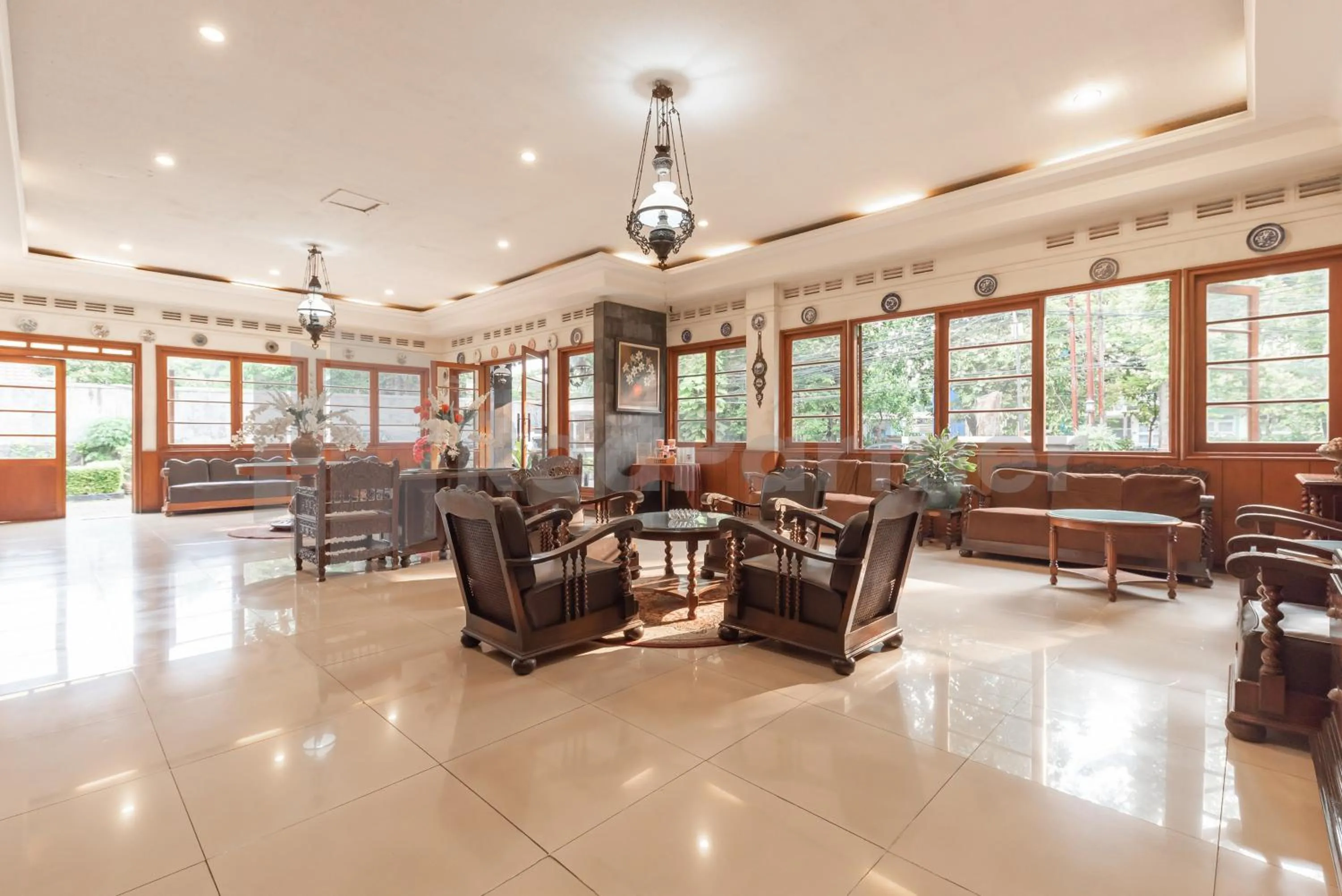 Seating area in Hotel Wisma Dago ITB