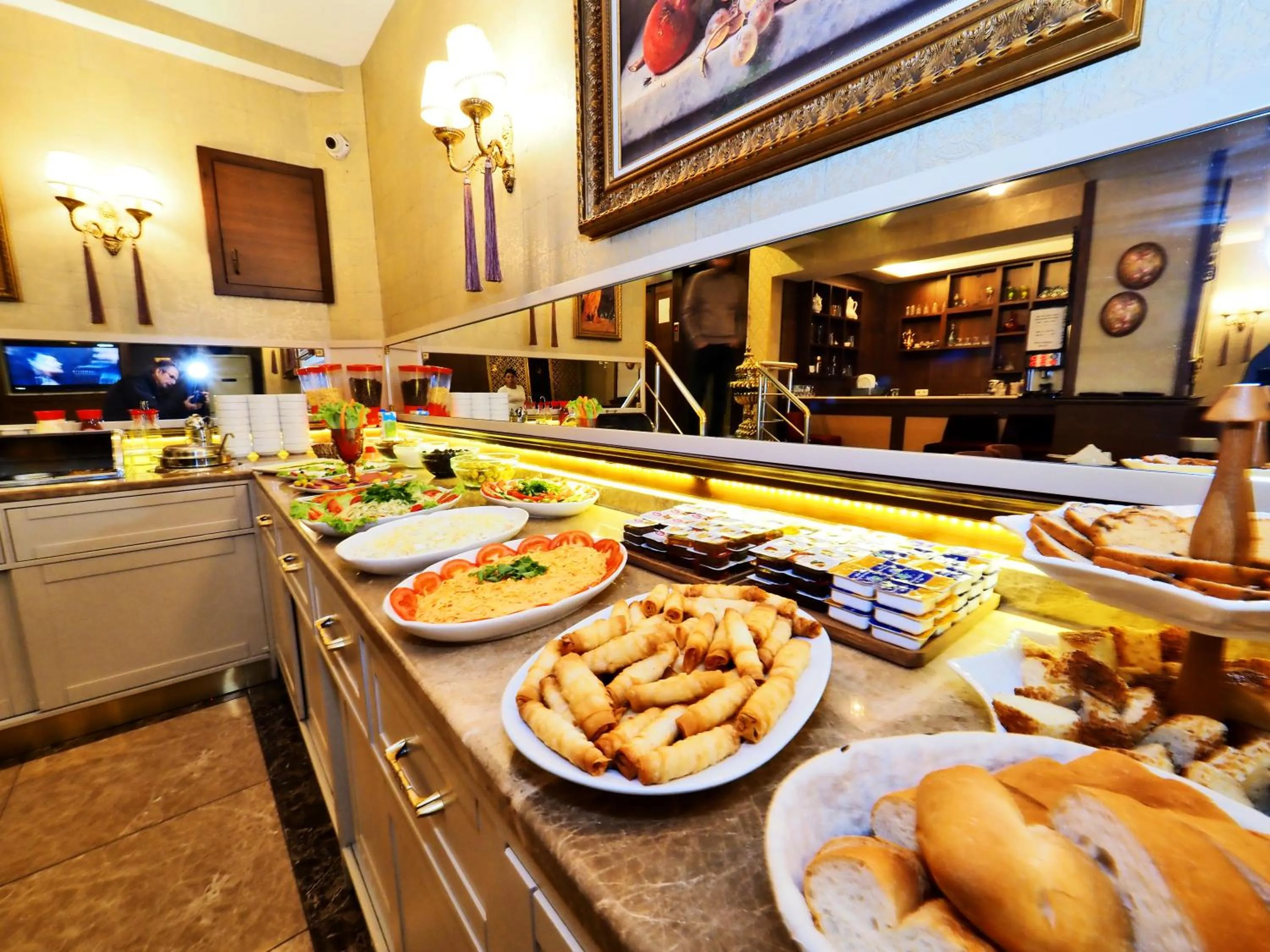 Buffet breakfast in Elysion Hotel