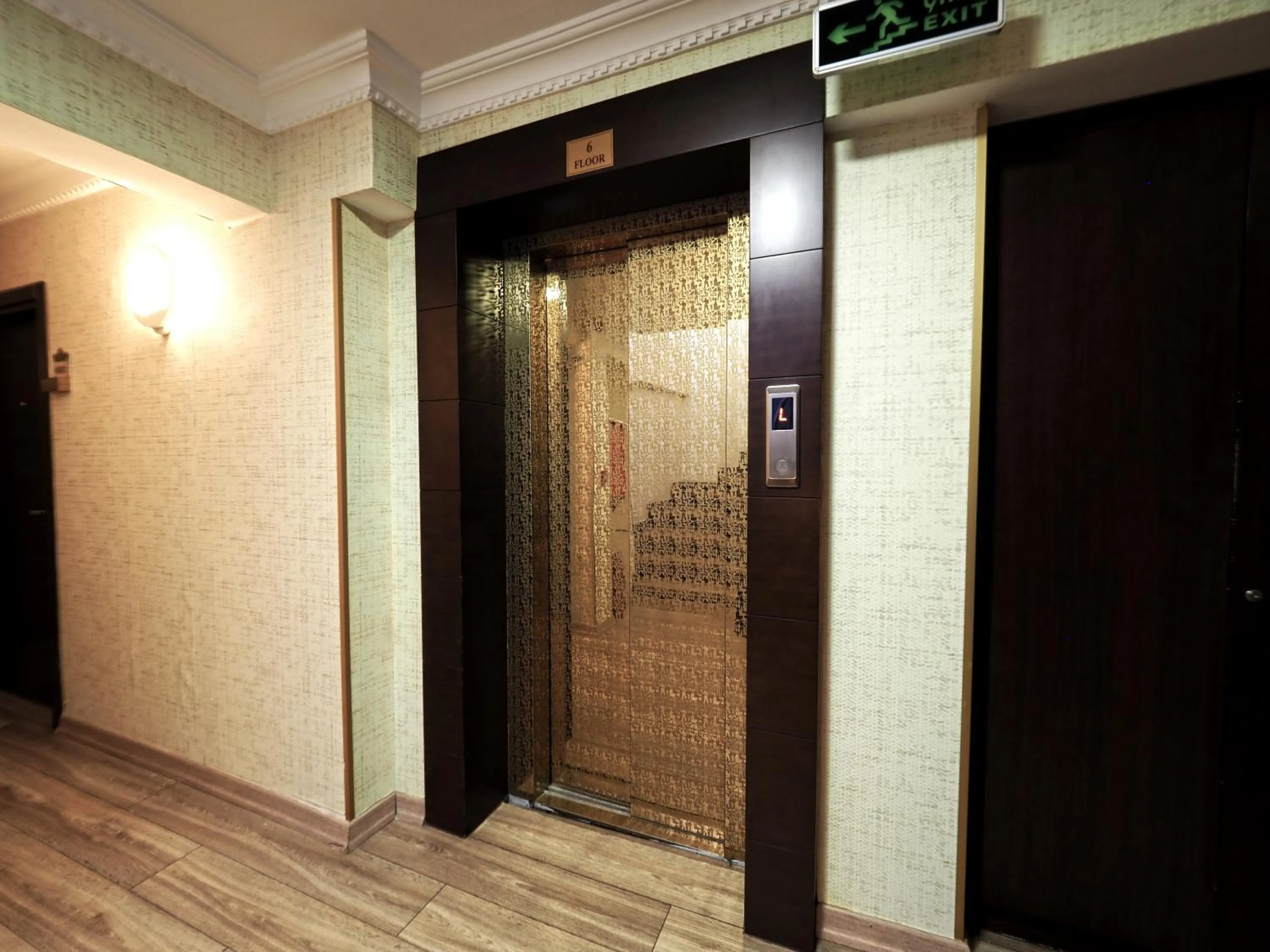 elevator in Elysion Hotel