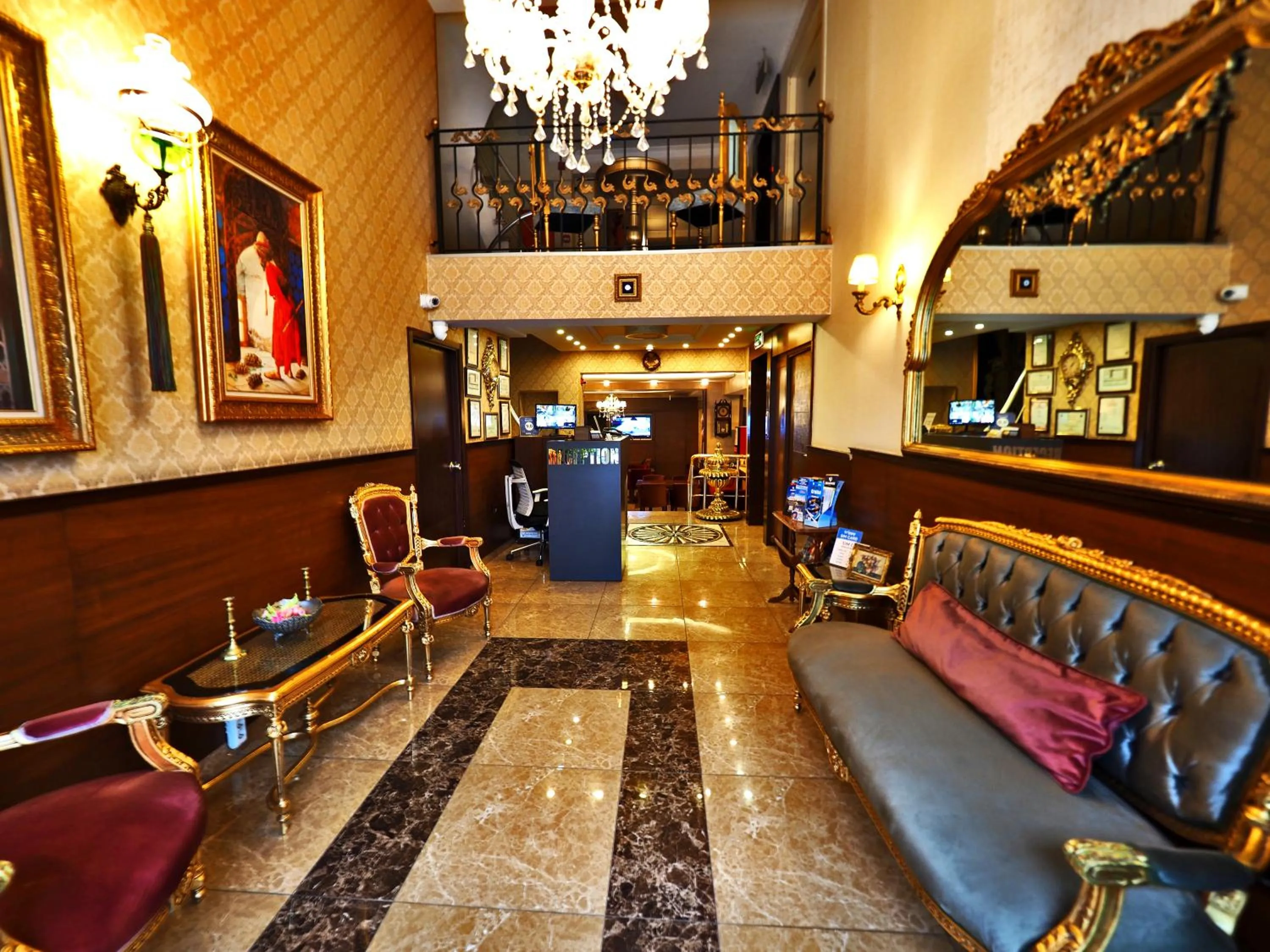 Lobby or reception in Elysion Hotel