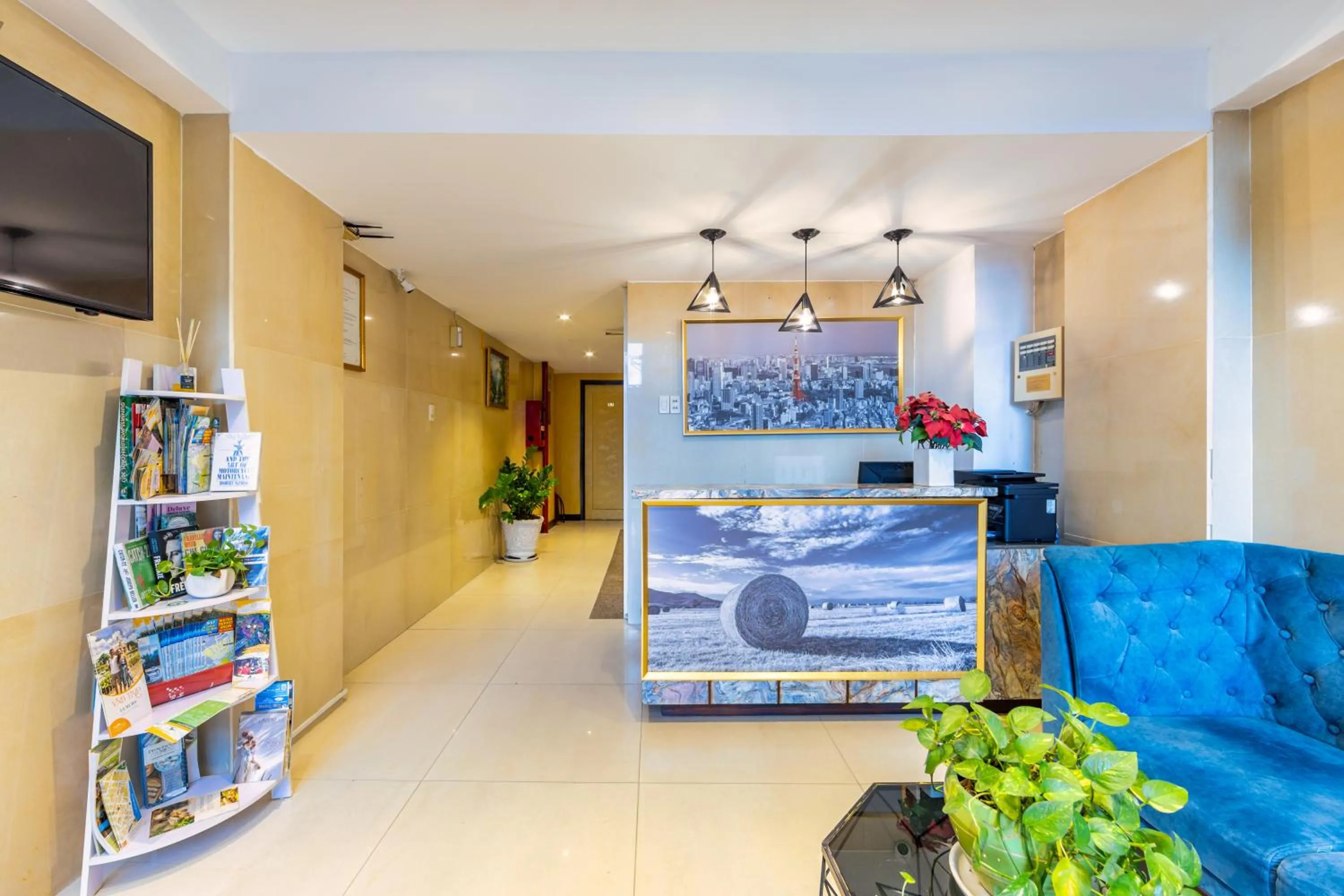 Communal lounge/ TV room in The Noble Swan Central Dong Du Hotel