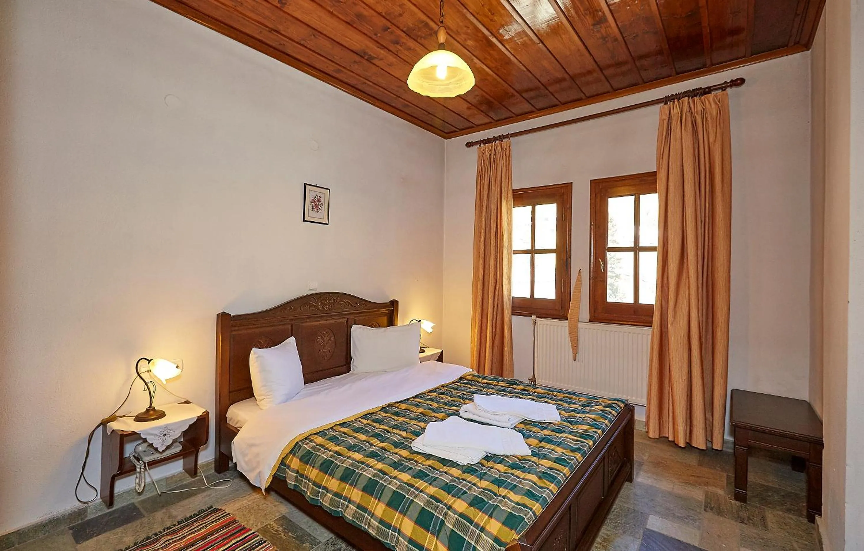 Bed in Hotel Atrapos