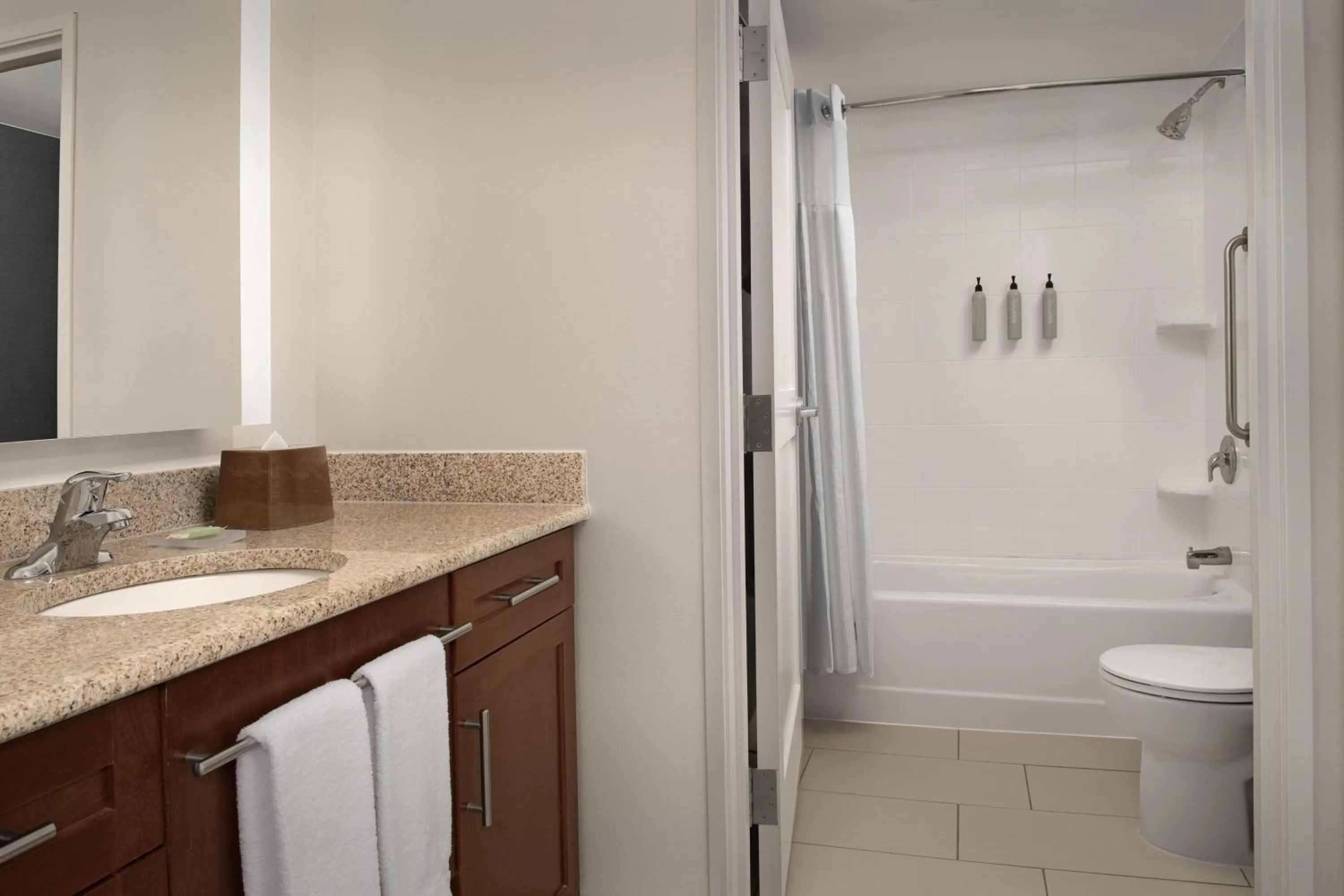 Bathroom in Residence Inn by Marriott Syracuse Downtown at Armory Square