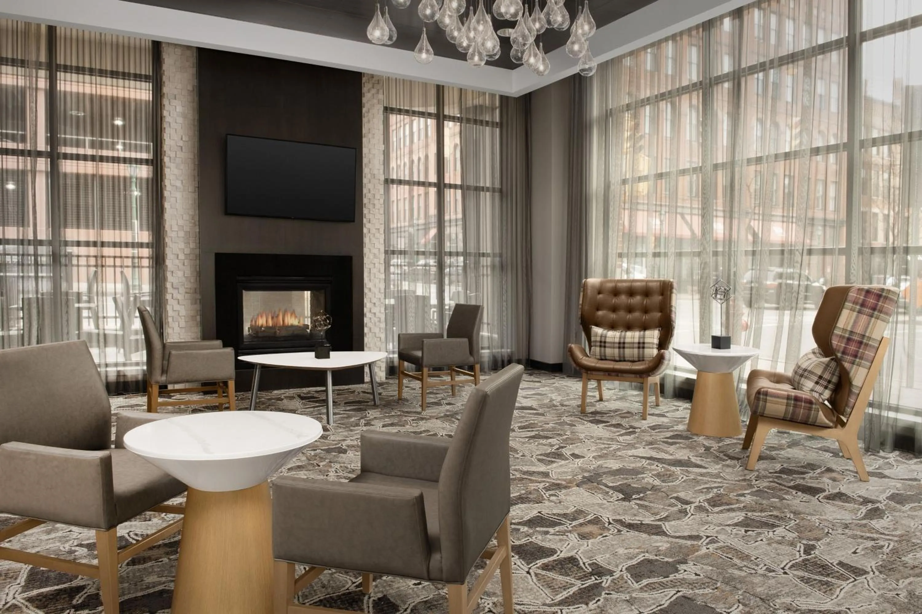 Lobby or reception in Residence Inn by Marriott Syracuse Downtown at Armory Square