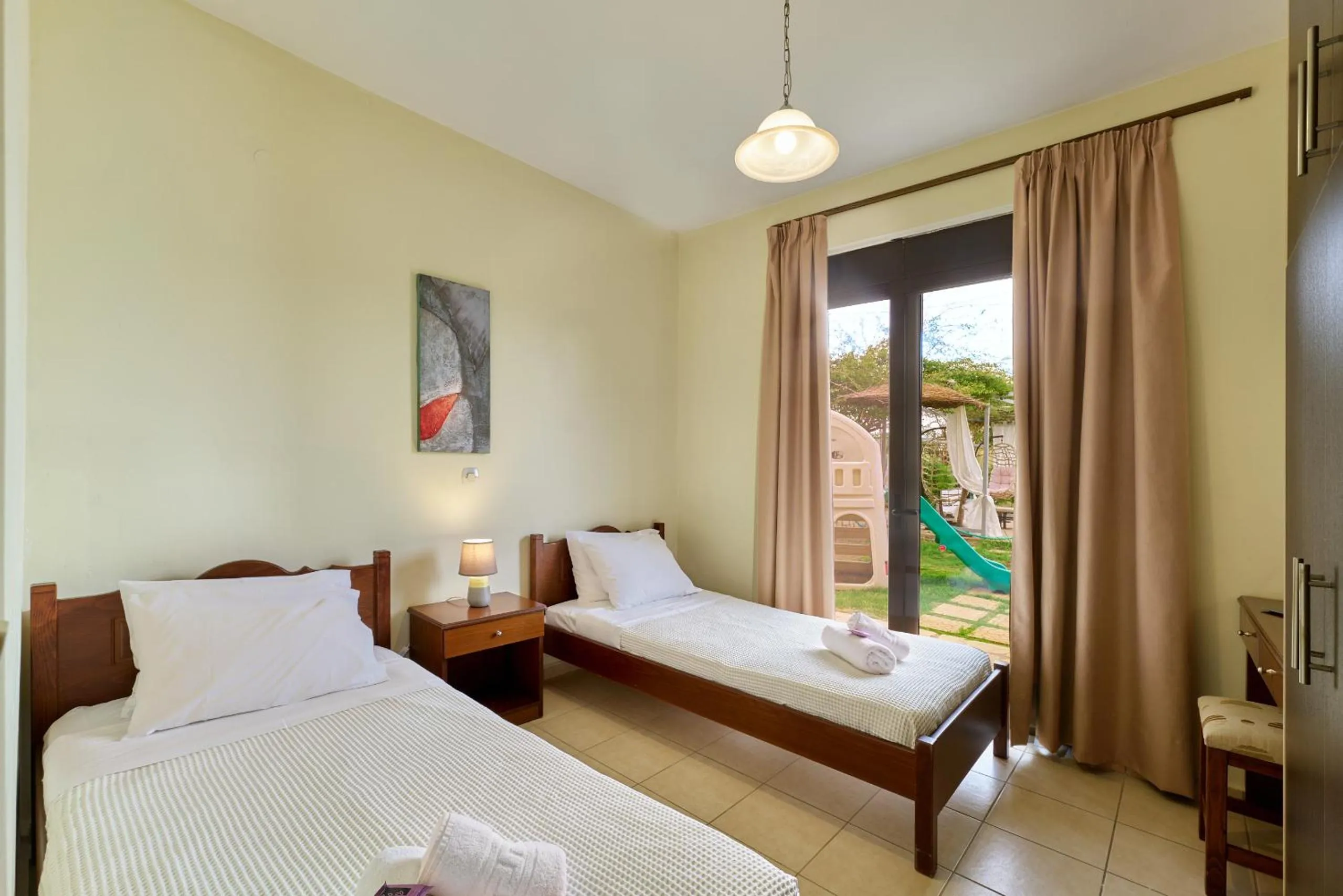 Bedroom, Bed in Villa Gereoudis Apartments with Sea View & Pool
