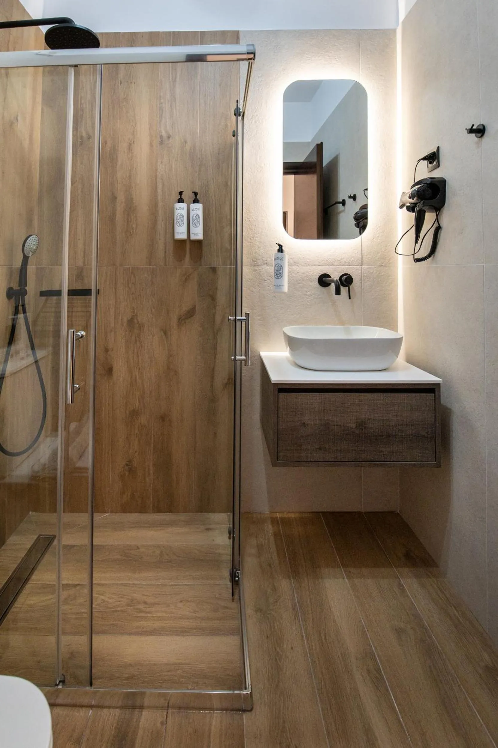 Shower in Villa Gereoudis Apartments with Sea View & Pool