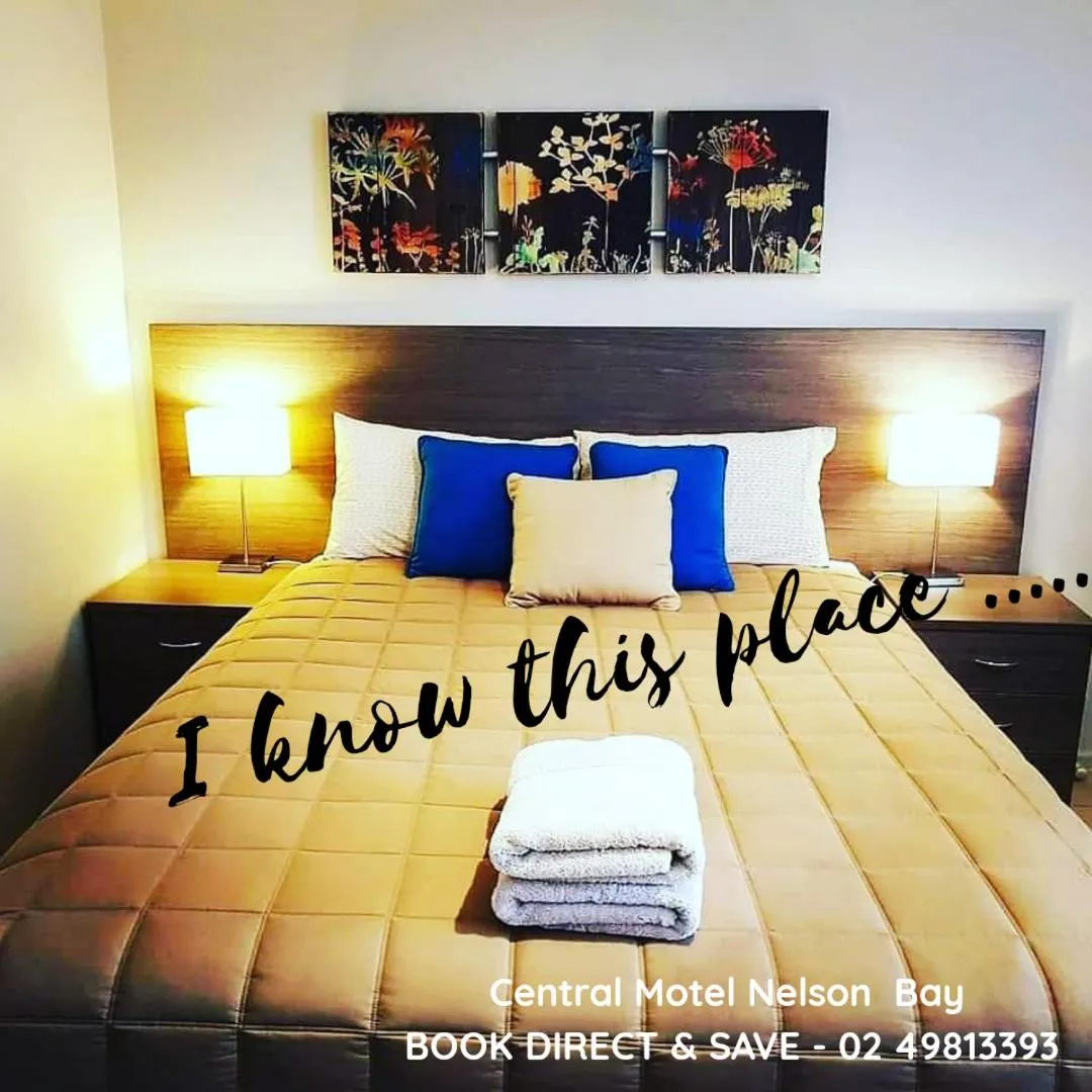 Bed in Central Motel Nelson Bay