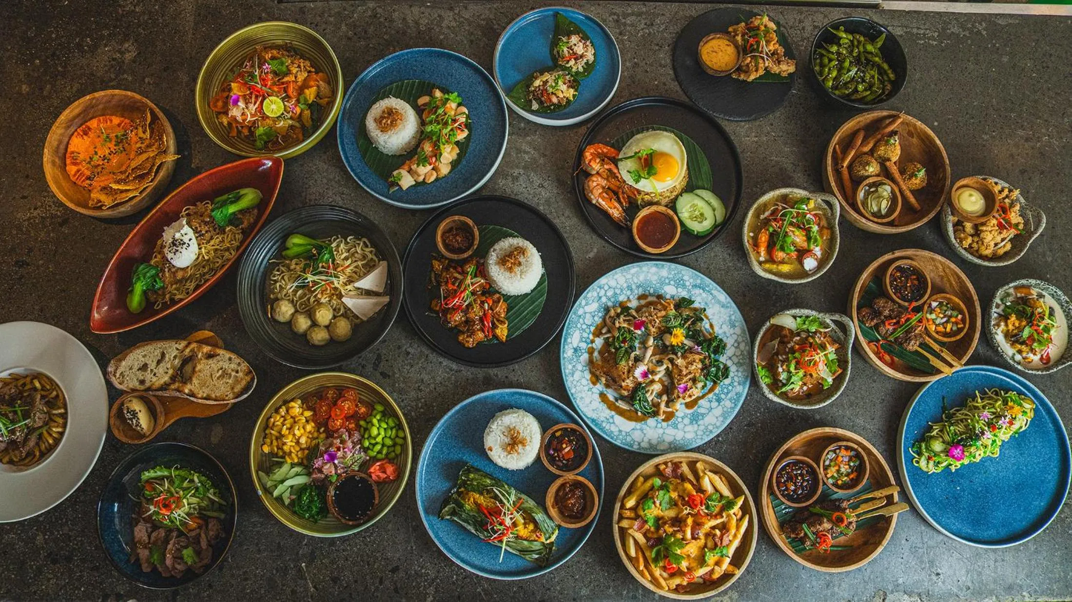 Food in Cross Paasha Bali Seminyak