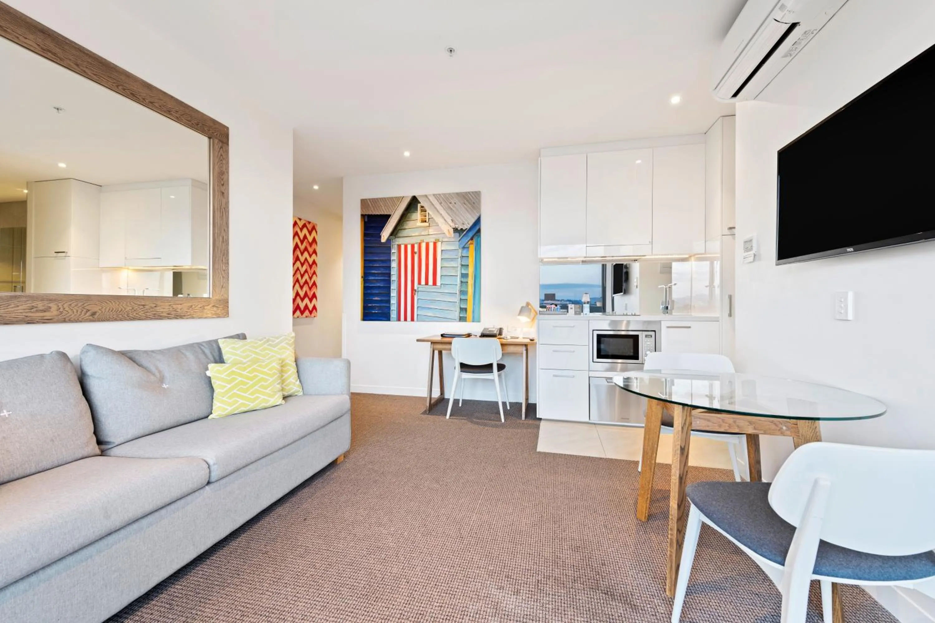 Living room in Quest Frankston on the Bay