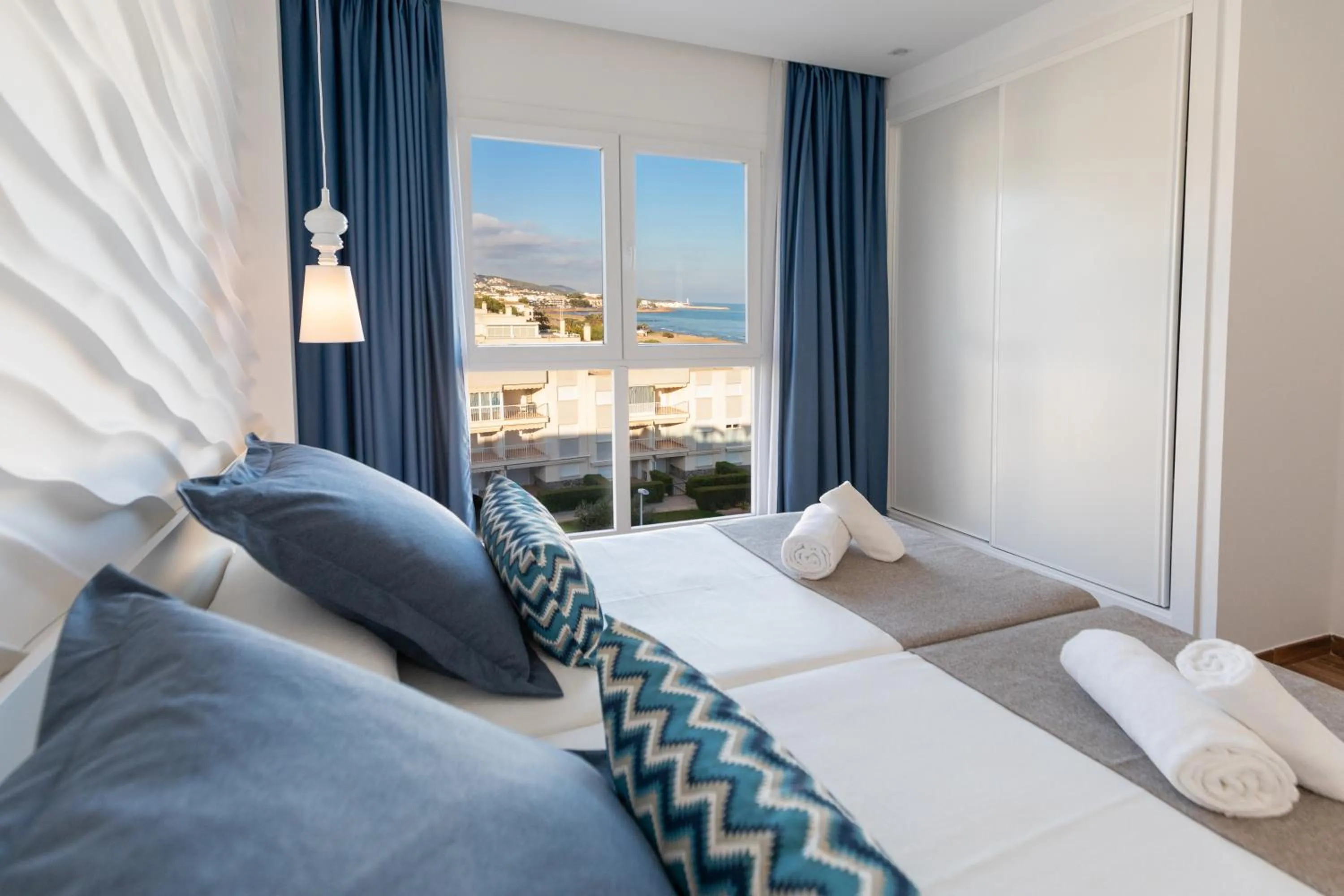 View (from property/room), Bed in Alcossebre Sea Experience