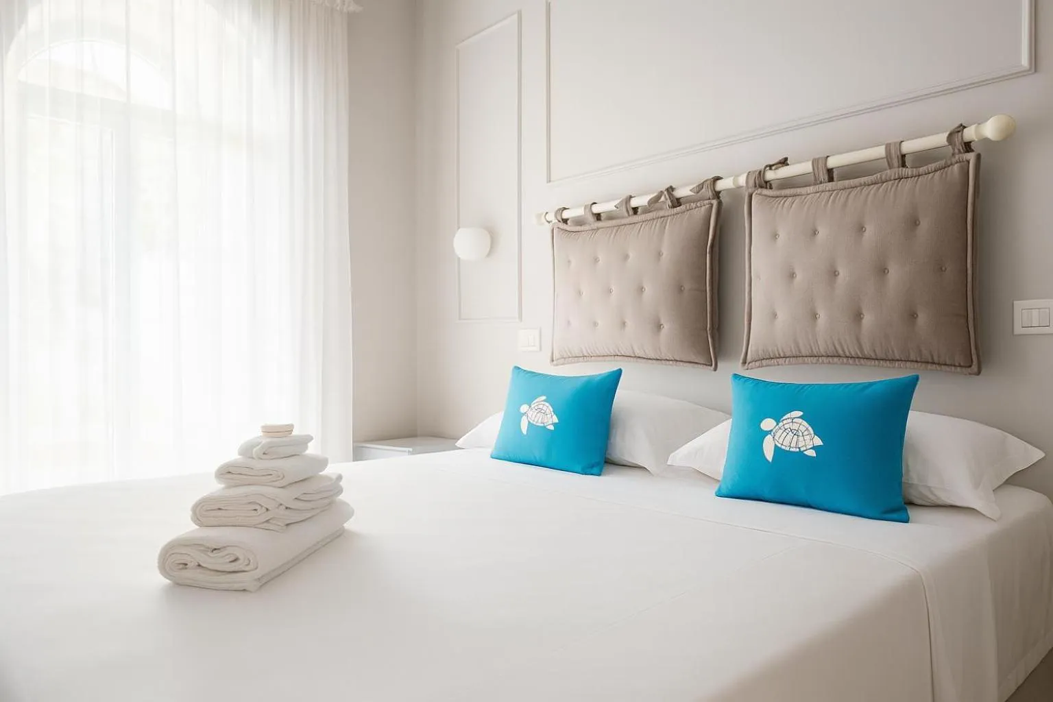 View (from property/room), Bed in Villa Antonietta Ischia