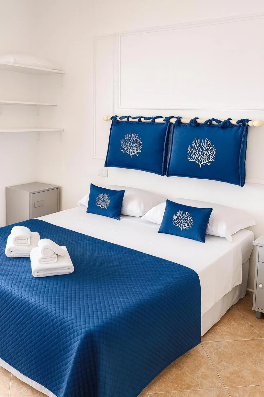 Bed in Villa Antonietta Ischia