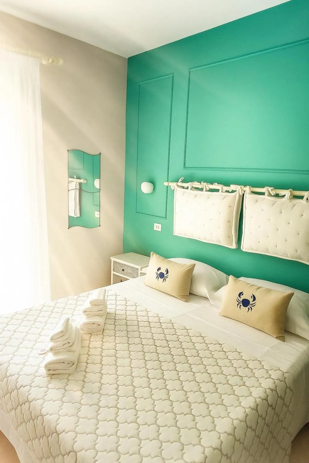 Bed in Villa Antonietta Ischia