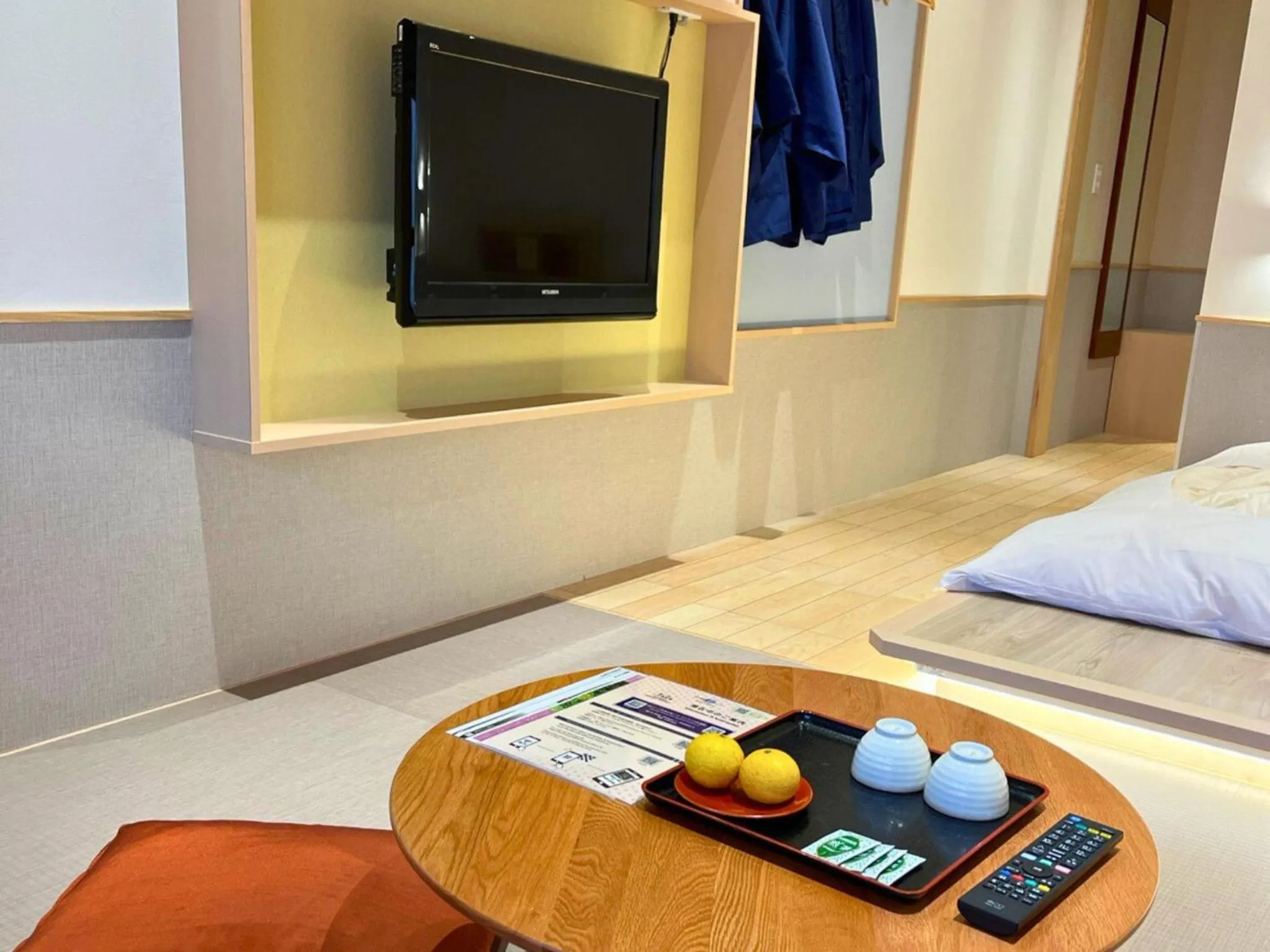 Living room, Bed in Hidamari Ichinoyu