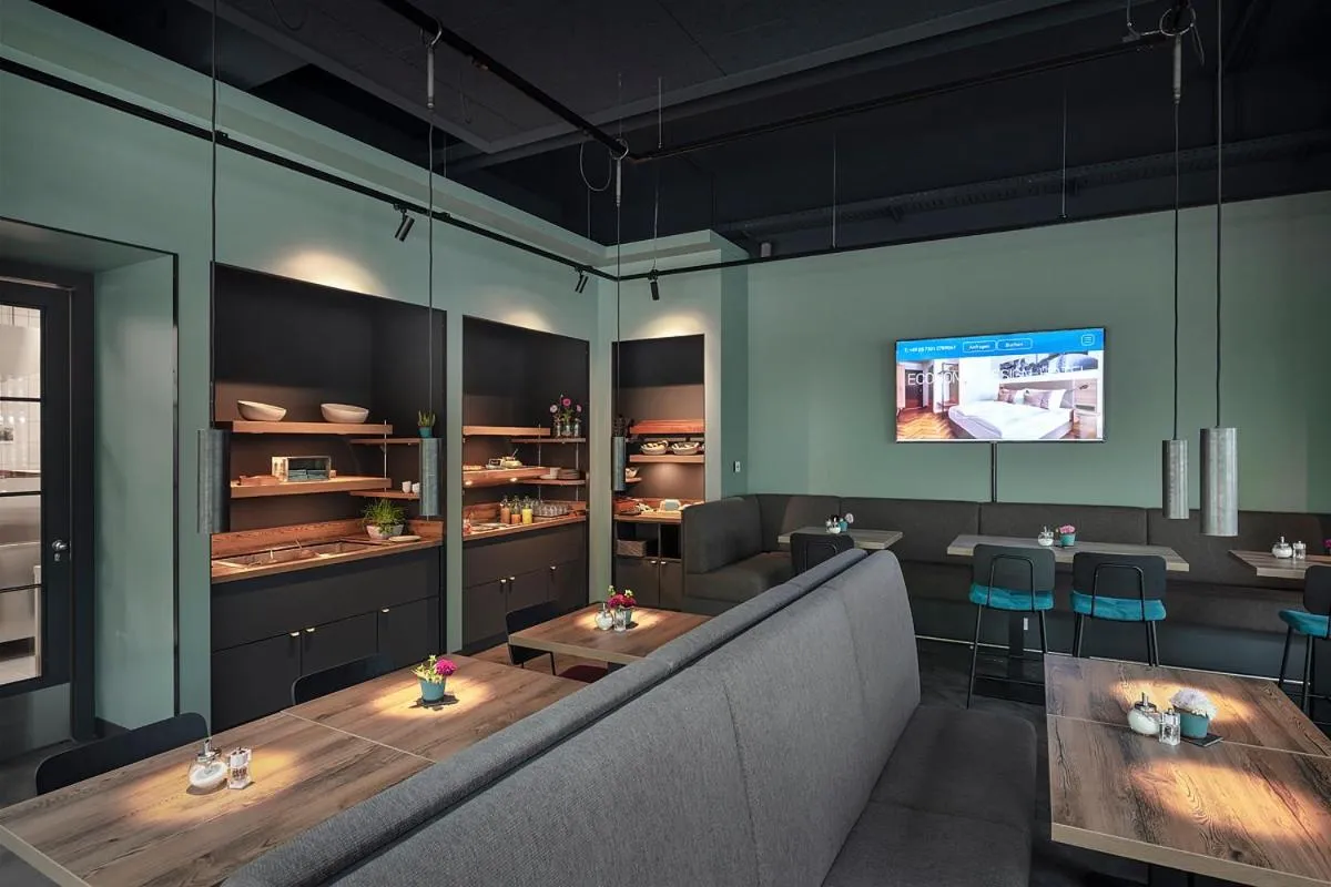 Buffet breakfast in ECOME Hotel