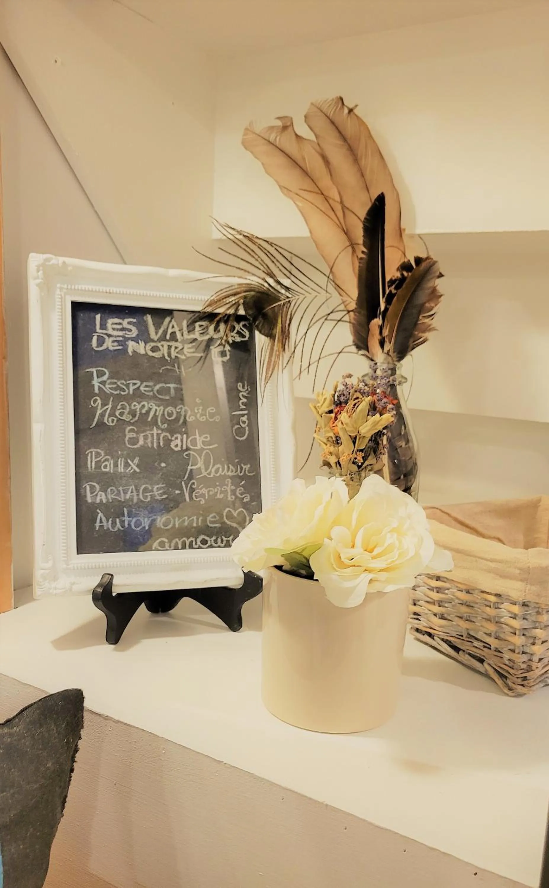 Decorative detail in Auberge du Vignoble Bromont