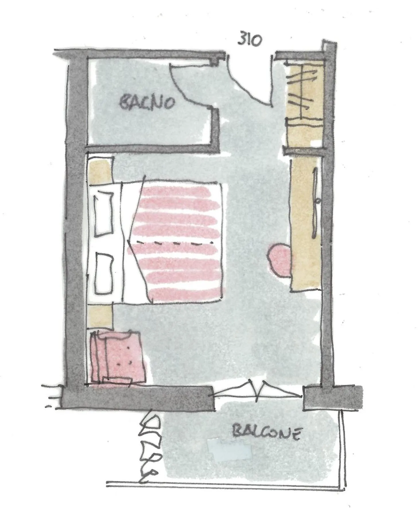 Floor plan in Hotel Paradiso Conca d'Oro