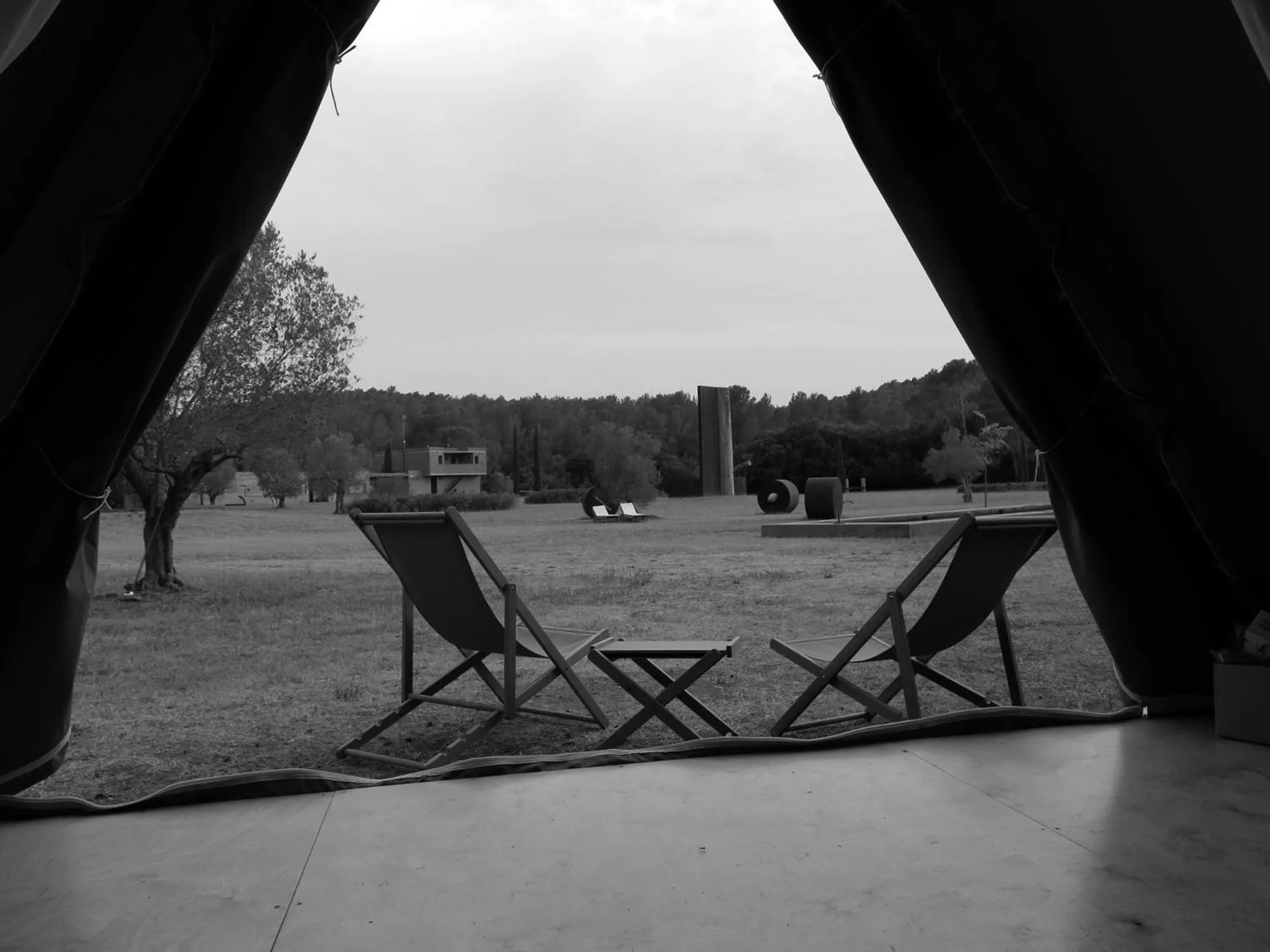 Garden view in Hotel Fundació L'Olivar